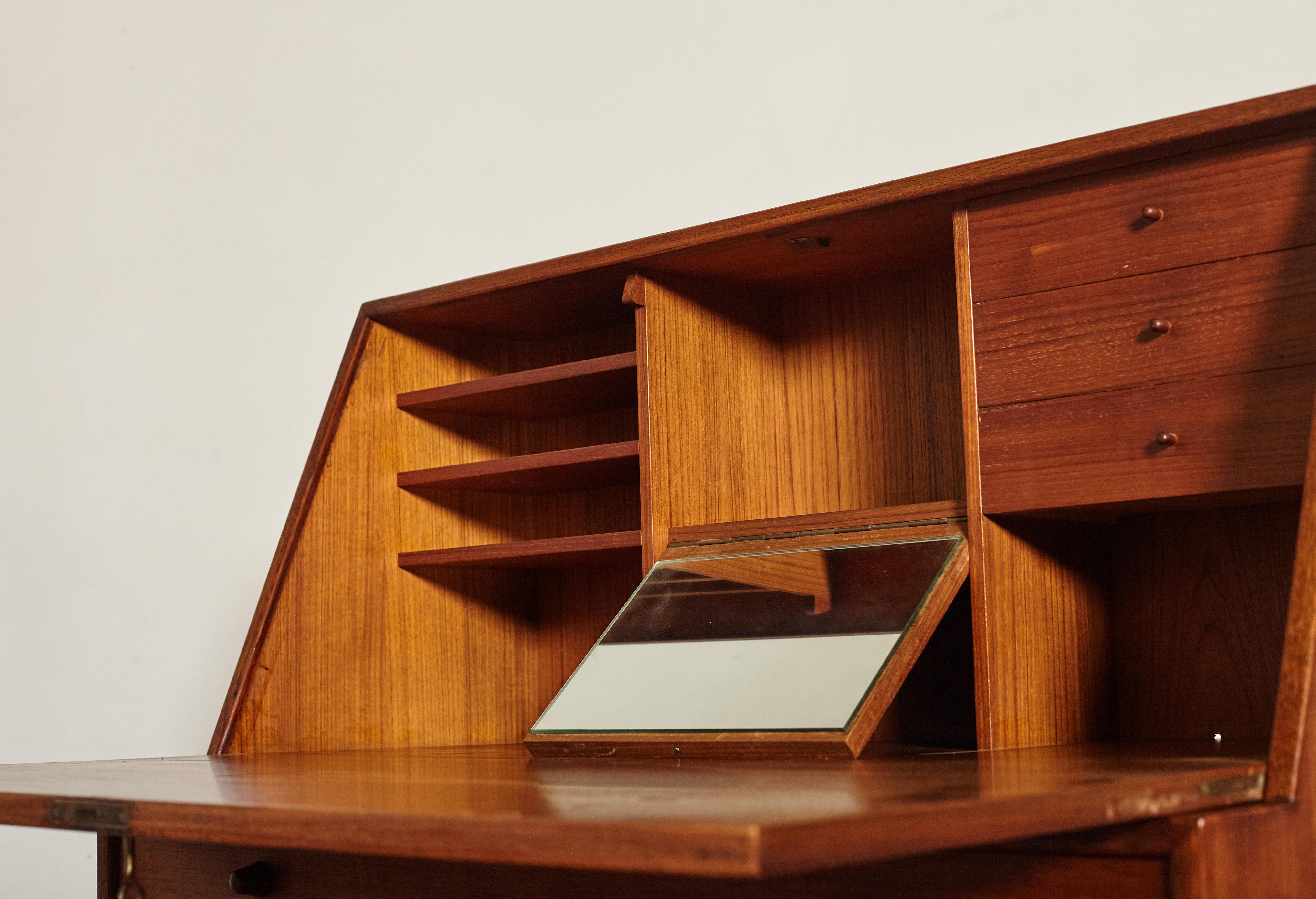 Very Rare Ib Kofod Larsen Secretary Desk / Bureau, PA Pedersen, 1954, Denmark 4