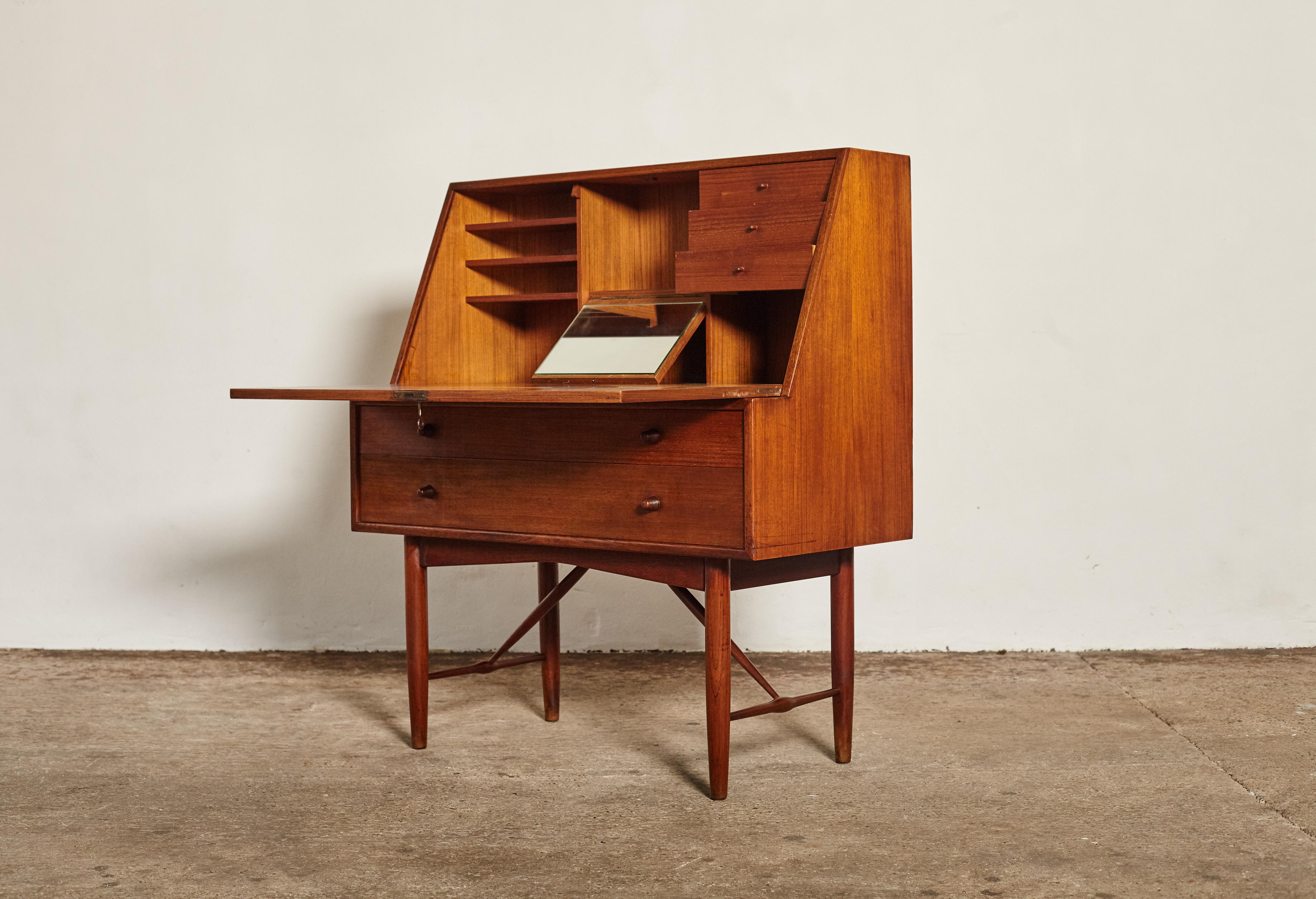 Very Rare Ib Kofod Larsen Secretary Desk / Bureau, PA Pedersen, 1954, Denmark 5