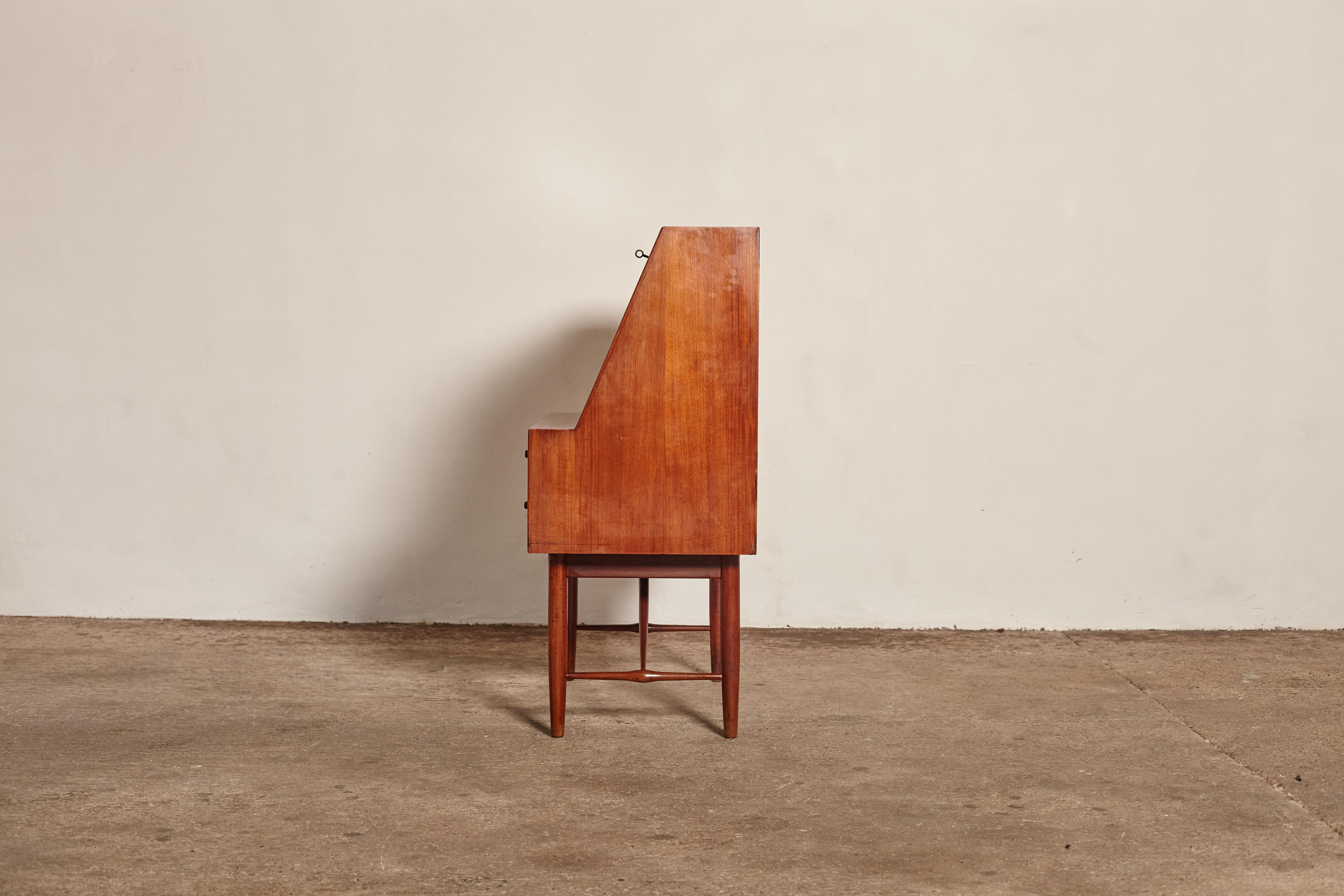 Very Rare Ib Kofod Larsen Secretary Desk / Bureau, PA Pedersen, 1954, Denmark 2