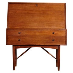 Very Rare Ib Kofod Larsen Secretary Desk / Bureau, PA Pedersen, 1954, Denmark