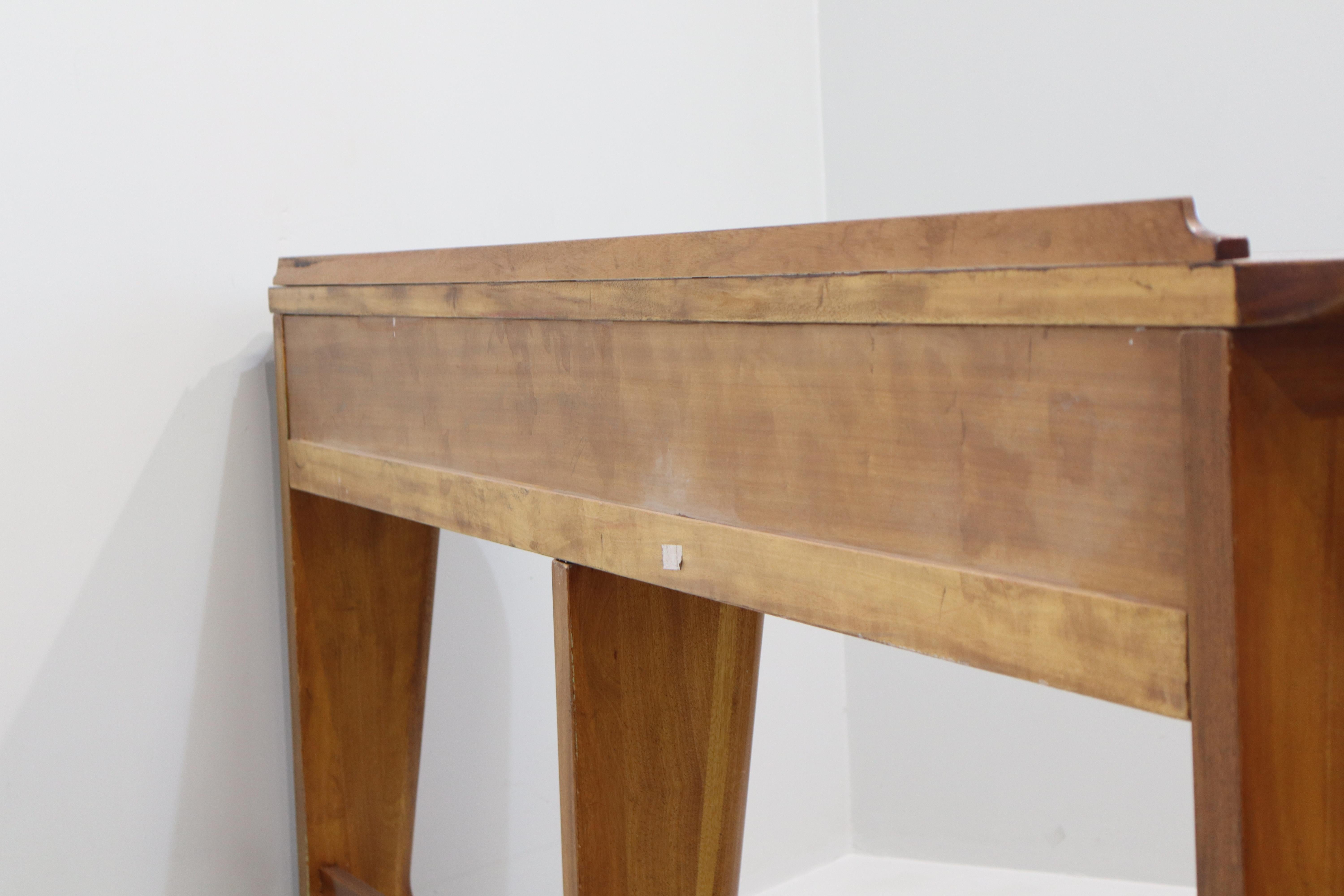 Wood Very Rare Ico Parisi Console mod.1950.21A For Sale