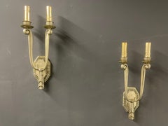 Very Rare, Important and Signed Wall Scones by Capon