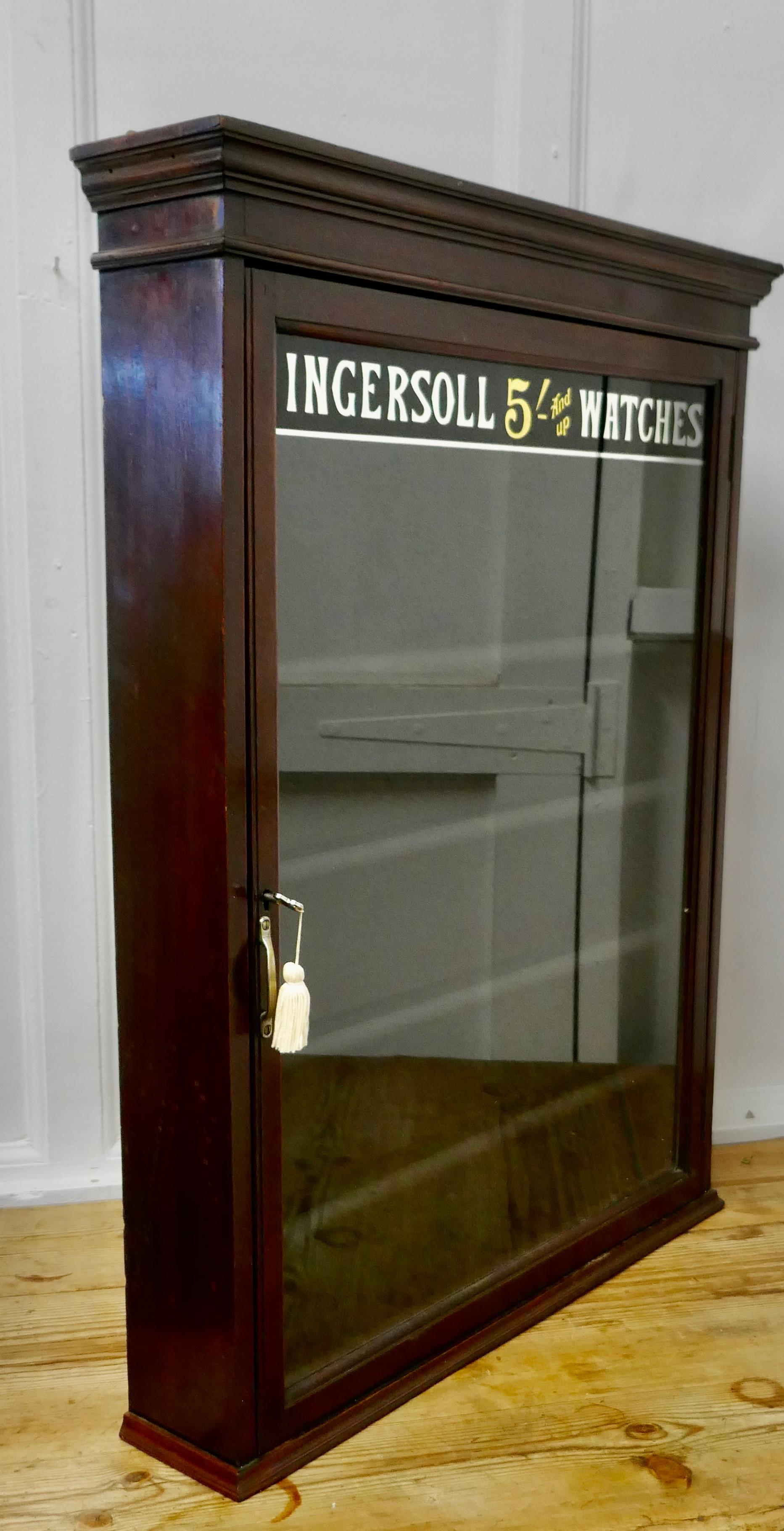 Very Rare Ingersoll Watchmakers Display Cabinet 1