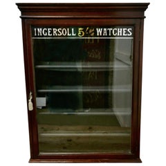 Antique Very Rare Ingersoll Watchmakers Display Cabinet