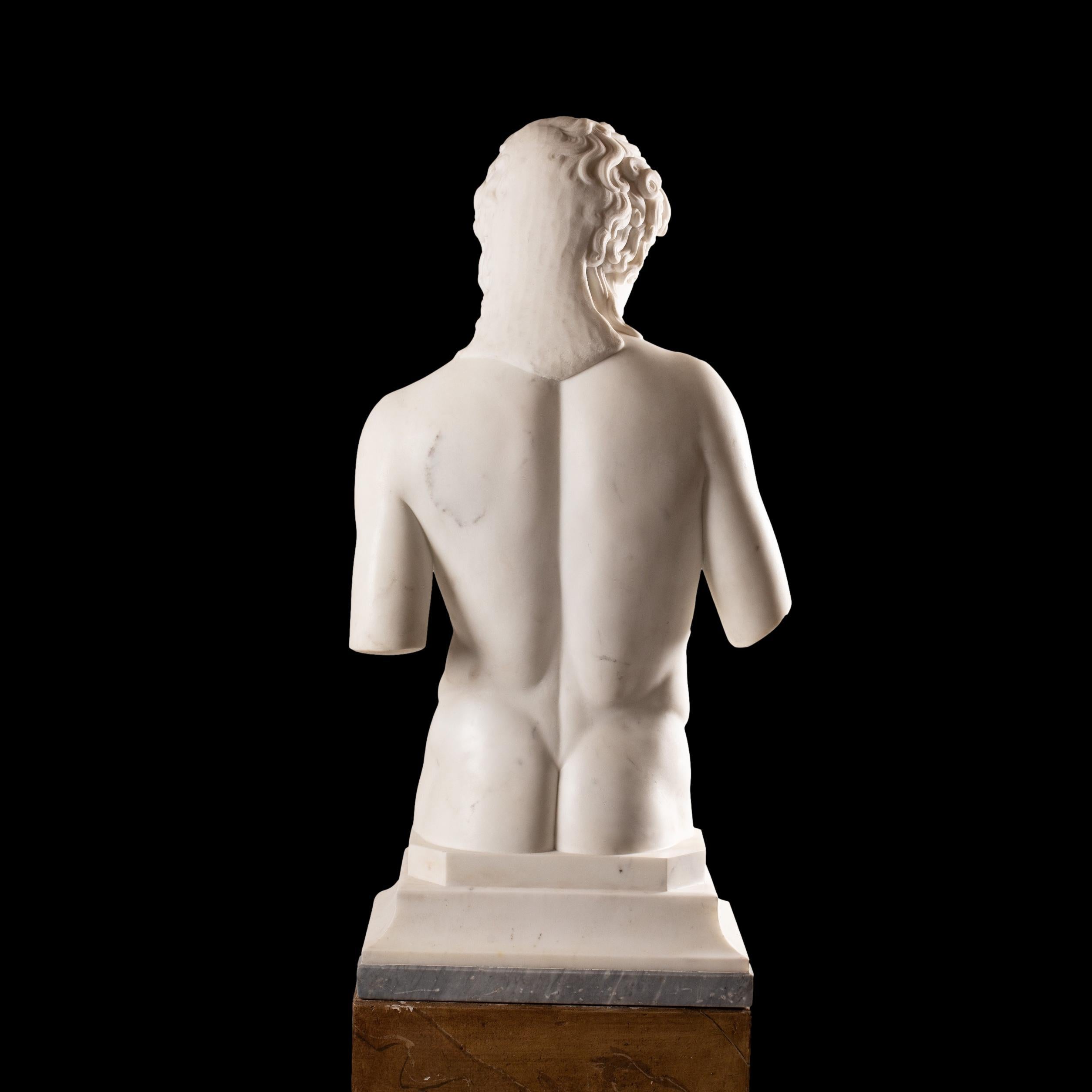 Très rare sculpture italienne en marbre Grand Tour de l'Eros Di Centocelle en vente 2