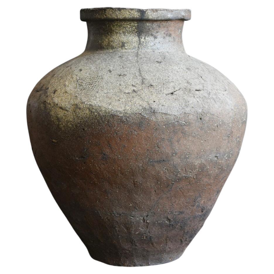 Very Rare Japanese Antique Pottery Jar/13th Century/Tokoname Ware/Wabisabi Jar