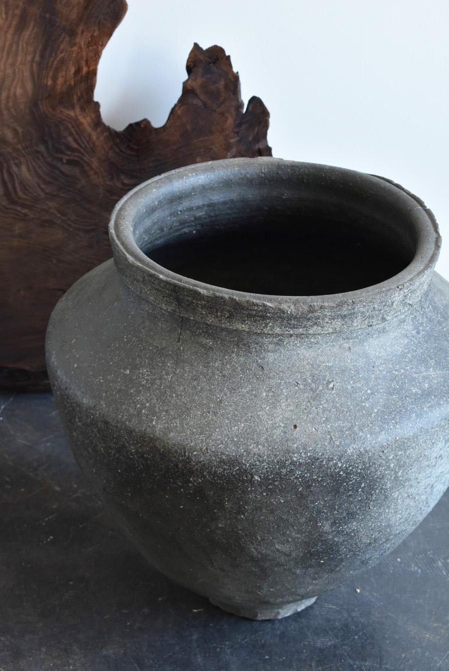 Pottery Very Rare Japanese Big Antique Jar / 1400-1450 / Big Vase/Wabi-Sabi Jar