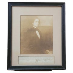 Very Rare Jefferson Davis Portrait Engraving as a Young Man by EW Perry