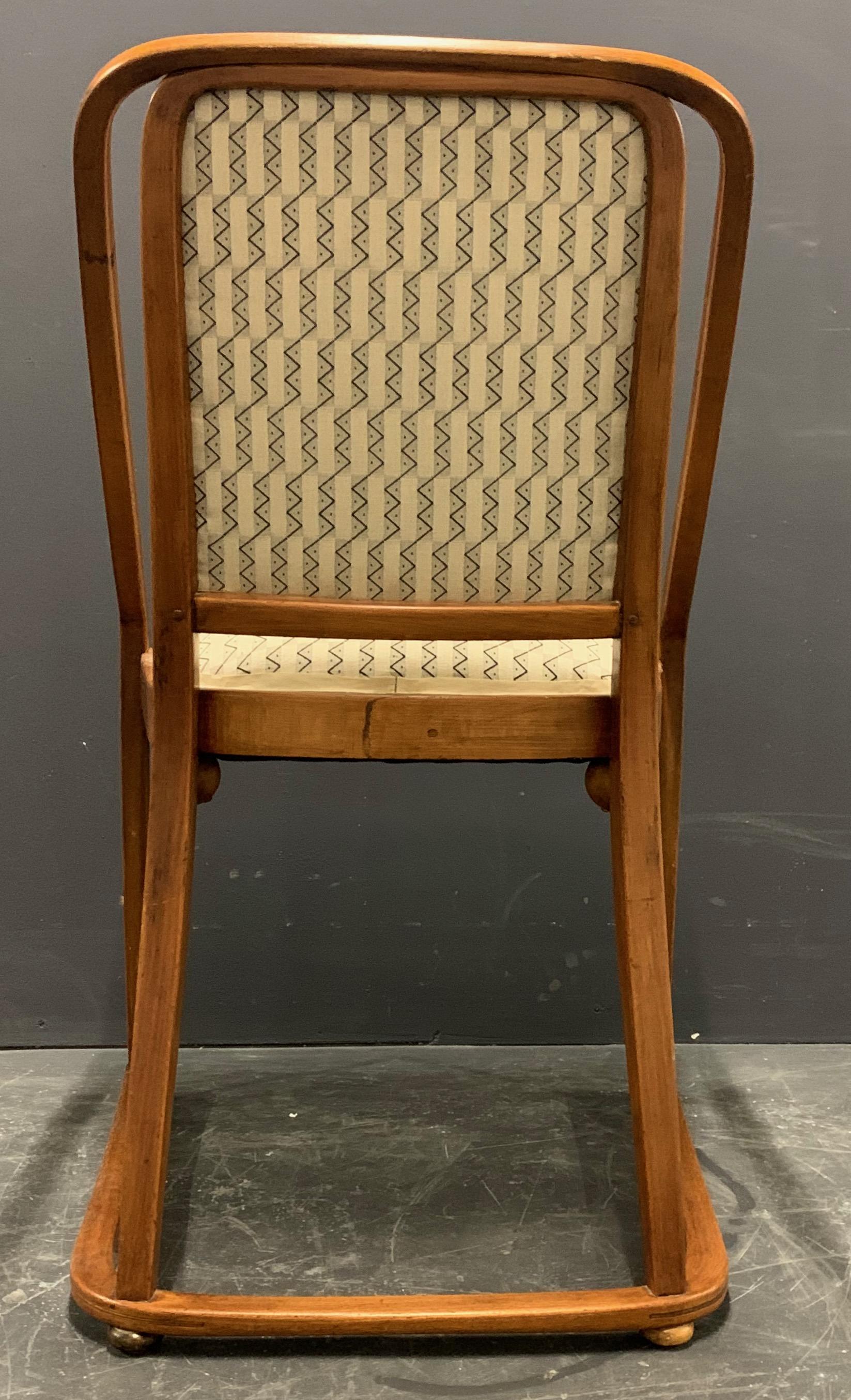 Bentwood Very Rare Josef Hoffmann 725 B/F Chair by Jacob and Josef Kohn For Sale