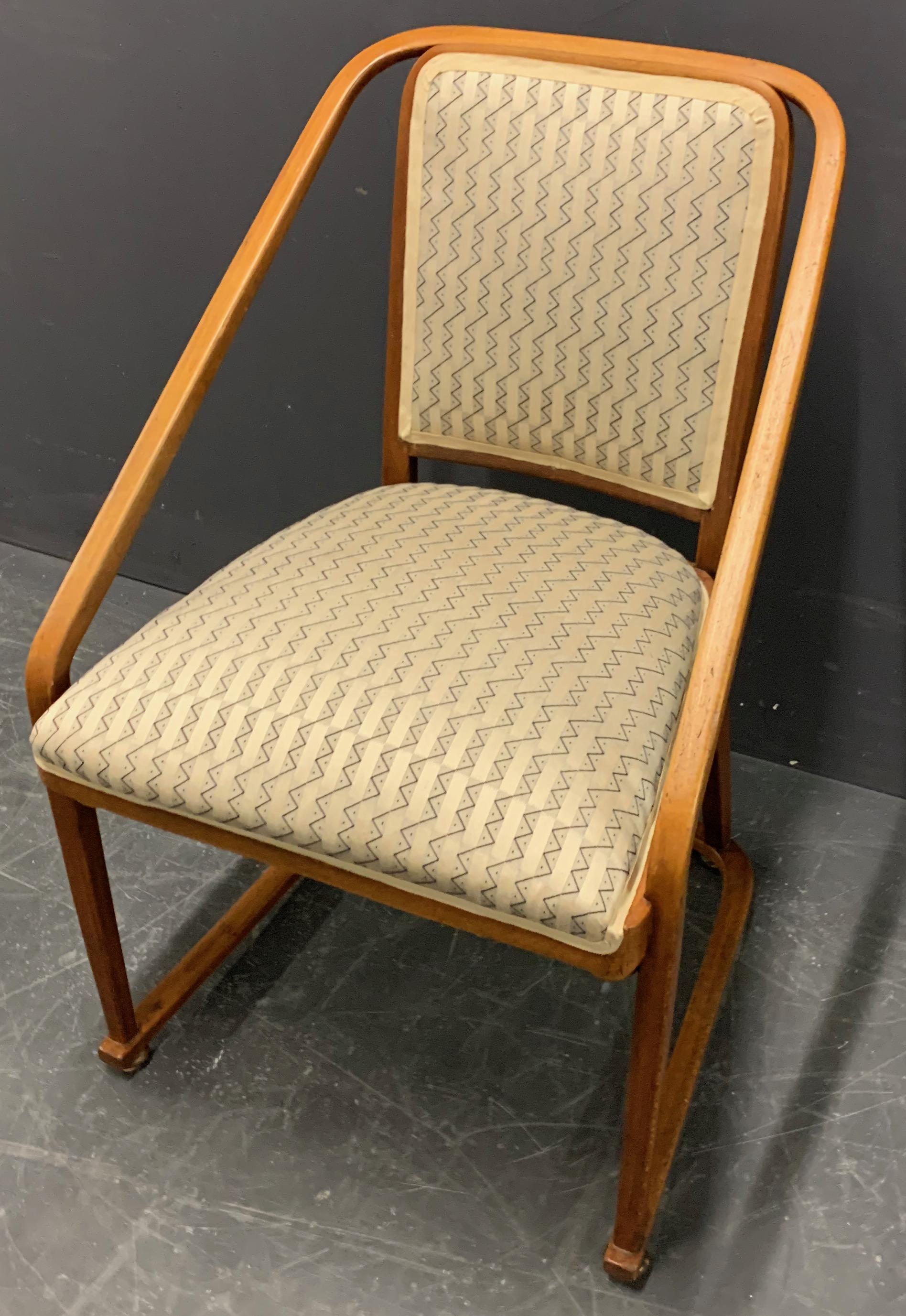 Very Rare Josef Hoffmann 725 B/F Chair by Jacob and Josef Kohn For Sale 3