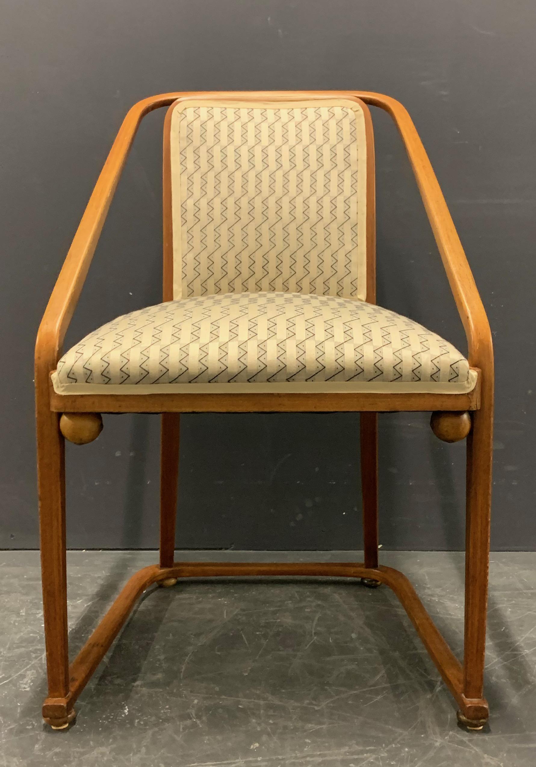 Very Rare Josef Hoffmann 725 B/F Chair by Jacob and Josef Kohn For Sale 4