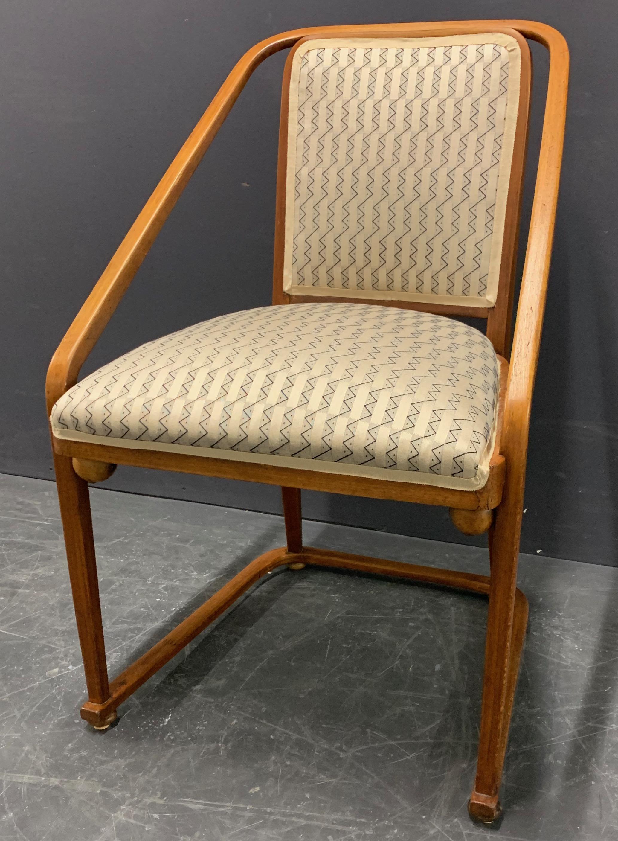 Very Rare Josef Hoffmann 725 B/F Chair by Jacob and Josef Kohn For Sale 6