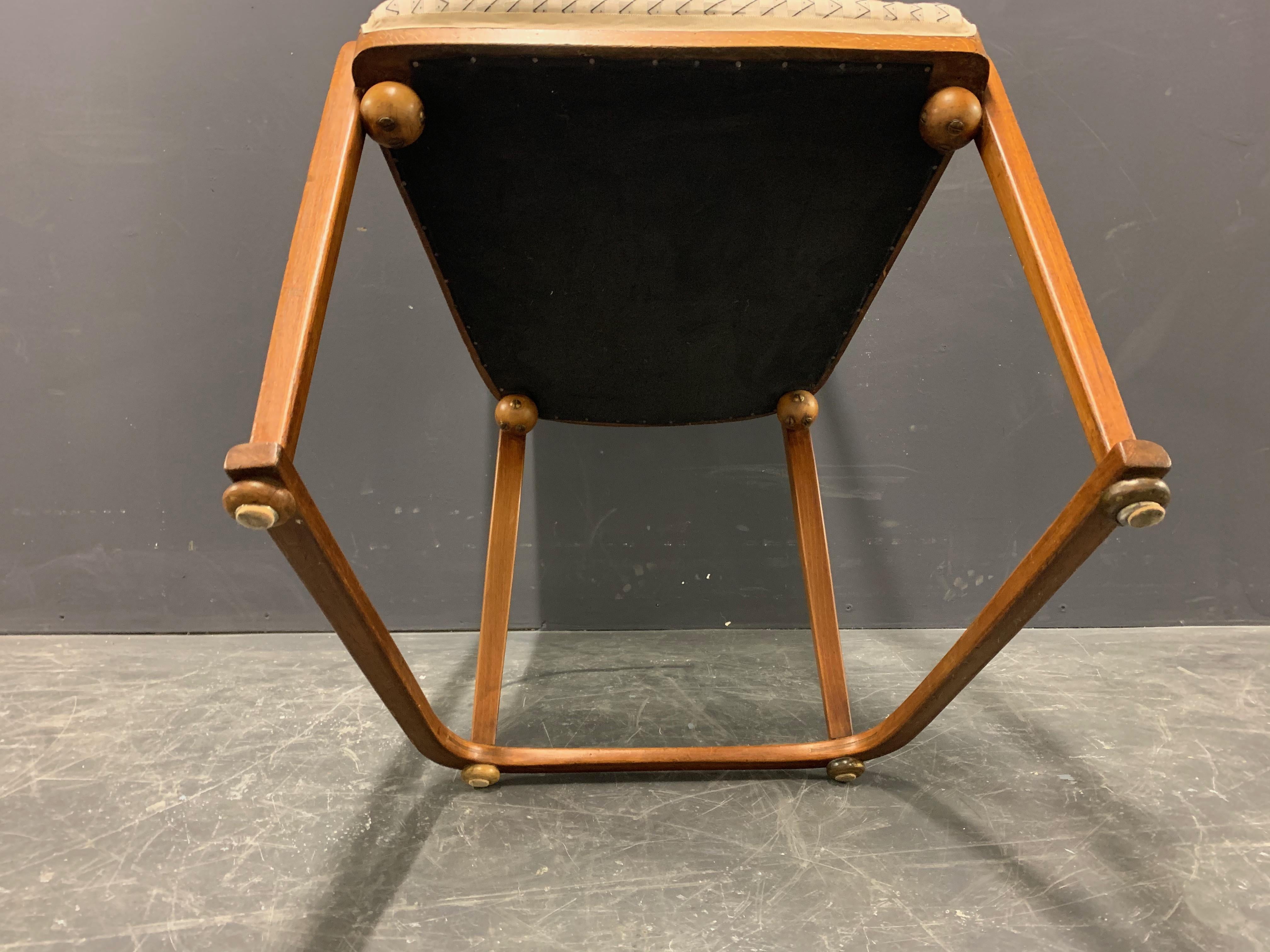 Early 20th Century Very Rare Josef Hoffmann 725 B/F Chair by Jacob and Josef Kohn For Sale