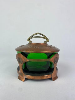 Very rare jugendstil butterdose by Joseph Maria Olbrich for WMF