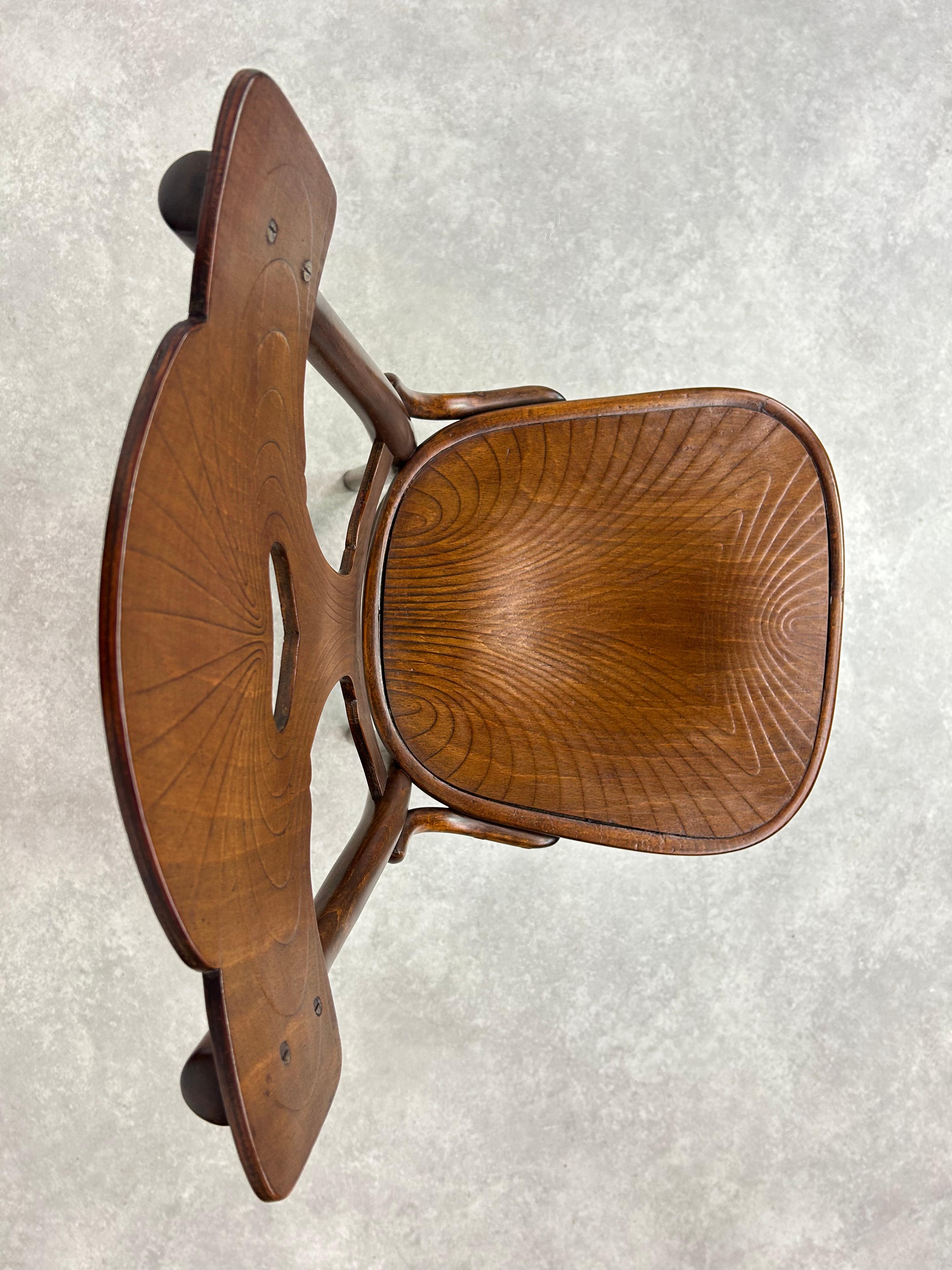 Very rare jugendstil dining chair no.522 by Thonet For Sale 1