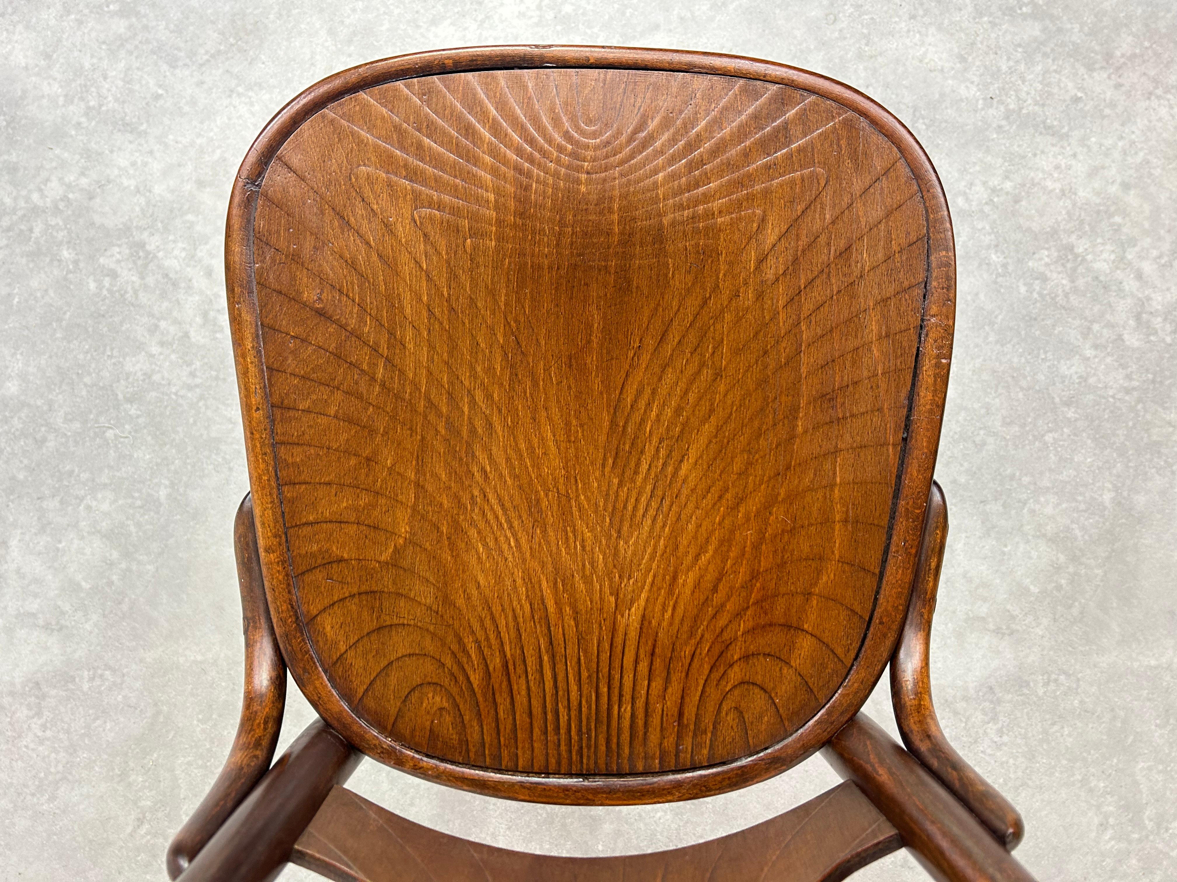 Very rare jugendstil dining chair no.522 by Thonet For Sale 2