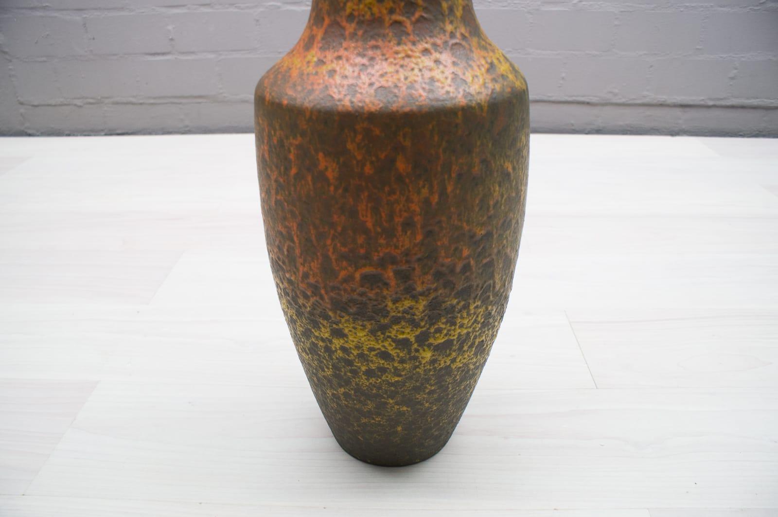 Very Rare Large Floor Fat Lava Vase from Silberdistel, 1960s, Germany 1