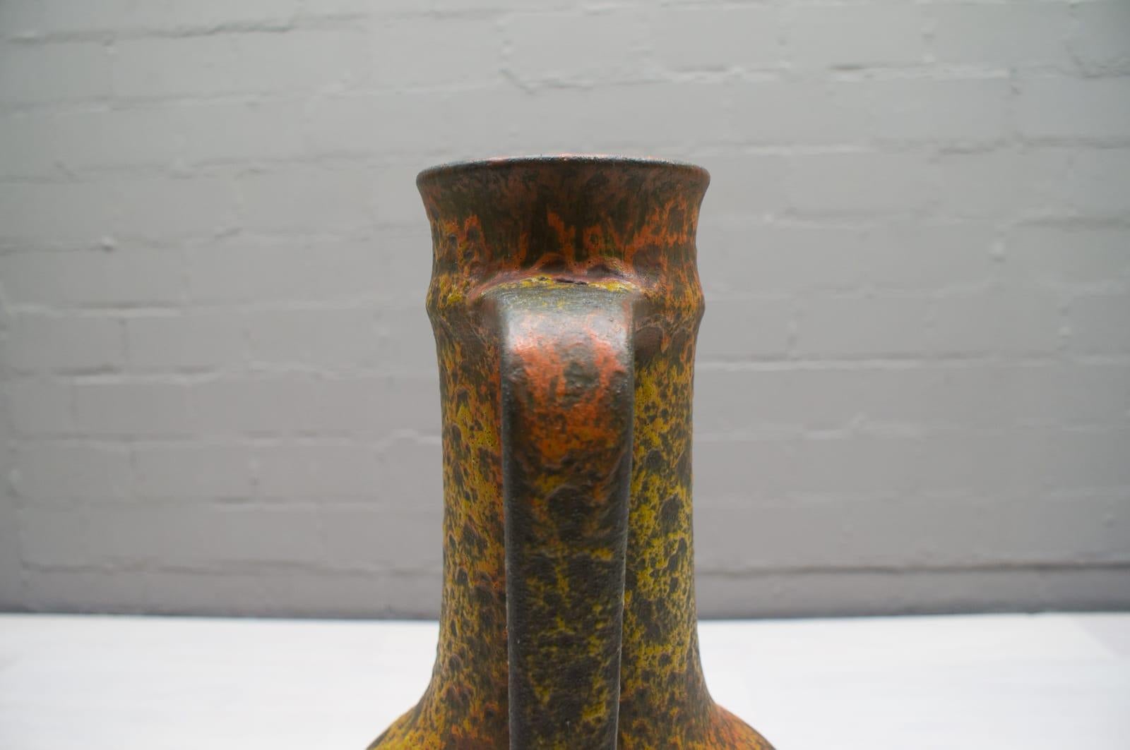 Very Rare Large Floor Fat Lava Vase from Silberdistel, 1960s, Germany 2