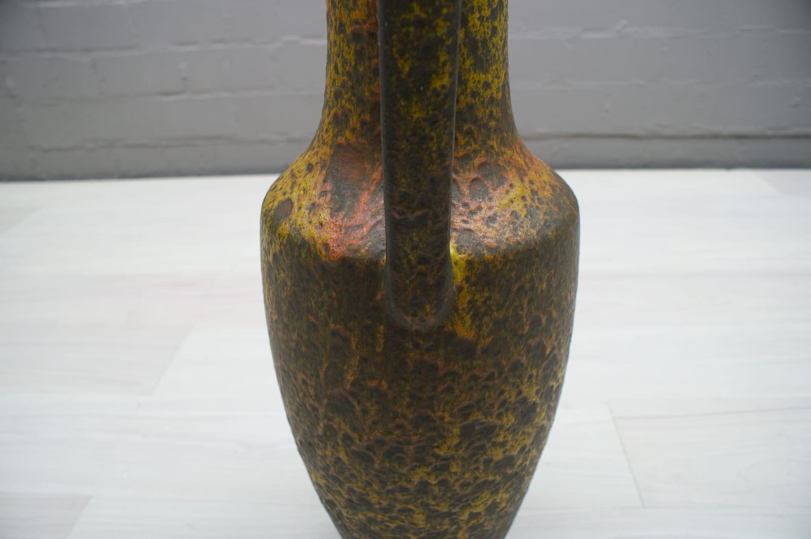 Very Rare Large Floor Fat Lava Vase from Silberdistel, 1960s, Germany 3