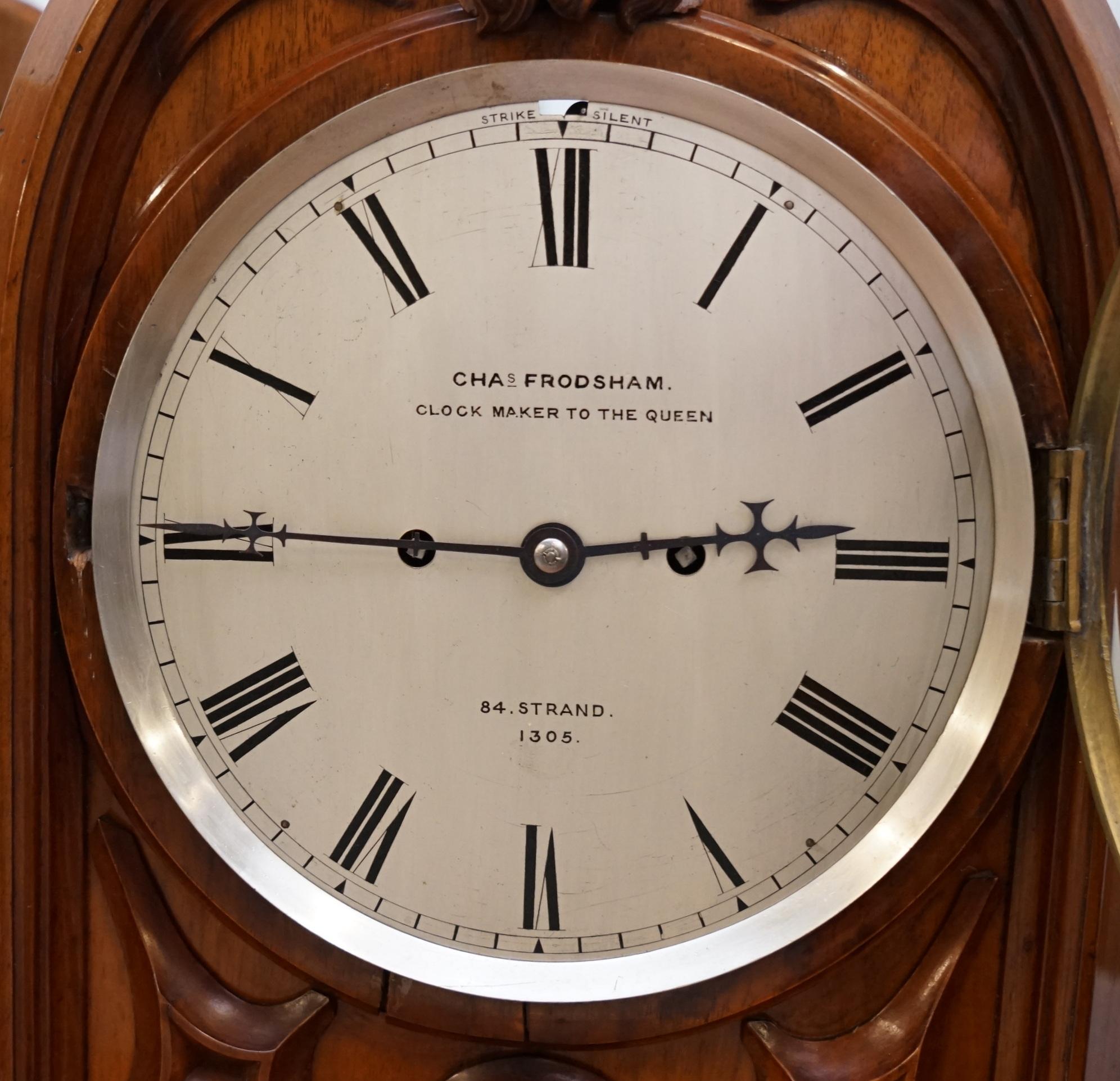 Very Rare Large Gothic Revival Charles Frodsham Clock Maker to Queen Victoria In Good Condition In West Sussex, Pulborough
