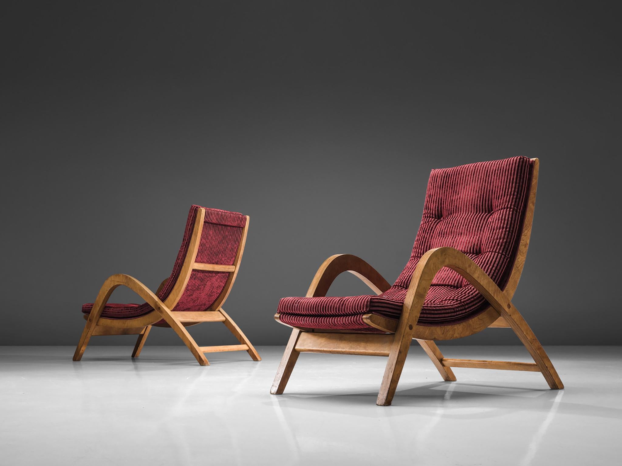 Very Rare Large Lounge Chairs by Neil Morris In Good Condition In Waalwijk, NL