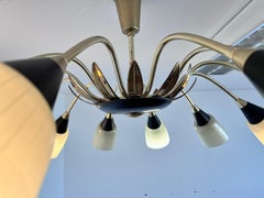 Very Rare Large Stilnovo style Chandelier, Germany, 1960s