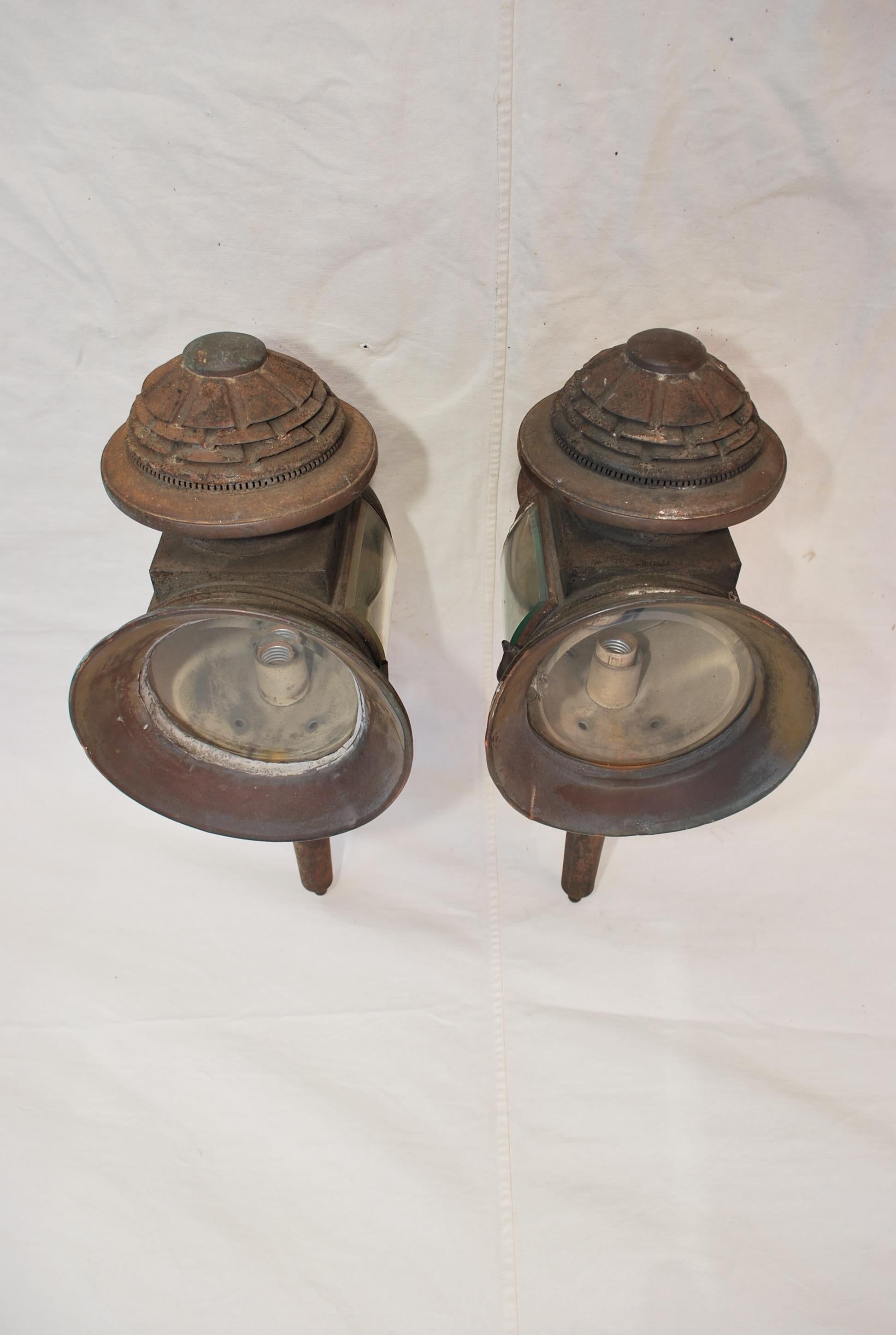 Luces de carroza ( apliques ) muy raras de finales del siglo XVIII en venta 12