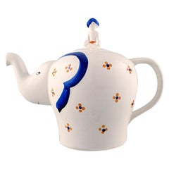 Vintage Very Rare Lisa Larson "Elephant Teapot" from Her Own Workshop