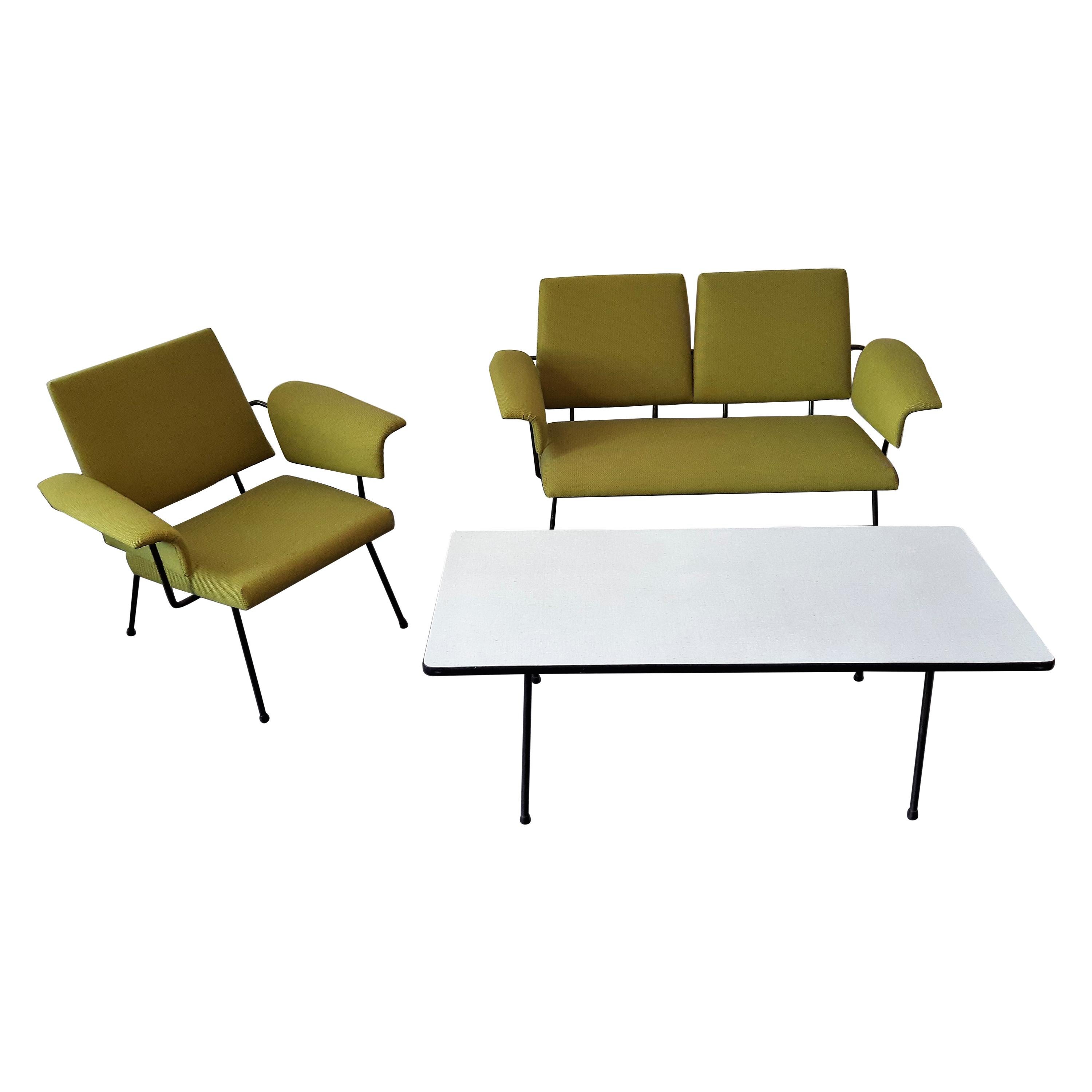 Very Rare Living Room Set by Rudolf Wolf for Elsrijk, 1950's For Sale