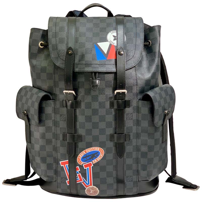 Rarest Backpack Very Rare Louis Vuitton Special Edition Christopher PM Damier Graphite ...