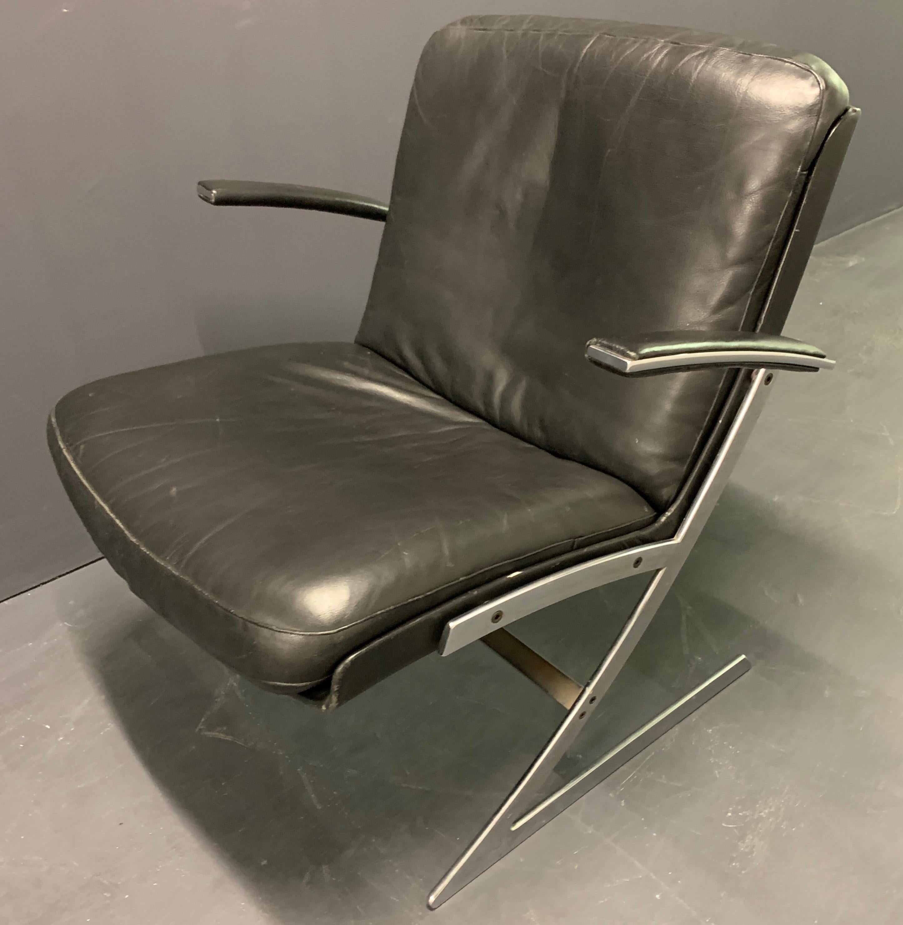 Mid-20th Century Very Rare Lounge Chair by Preben Fabricius For Sale