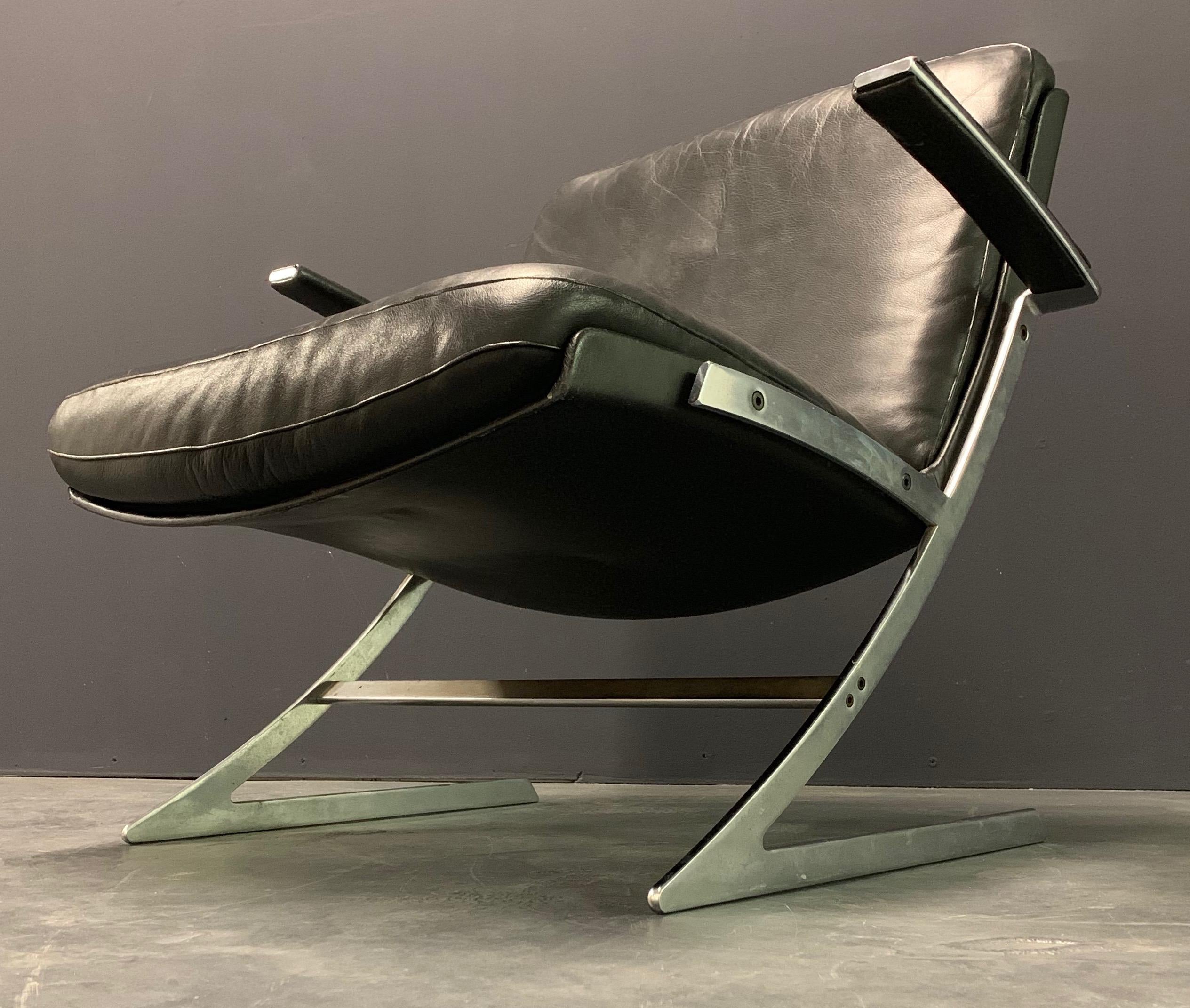 Very Rare Lounge Chair by Preben Fabricius For Sale 2