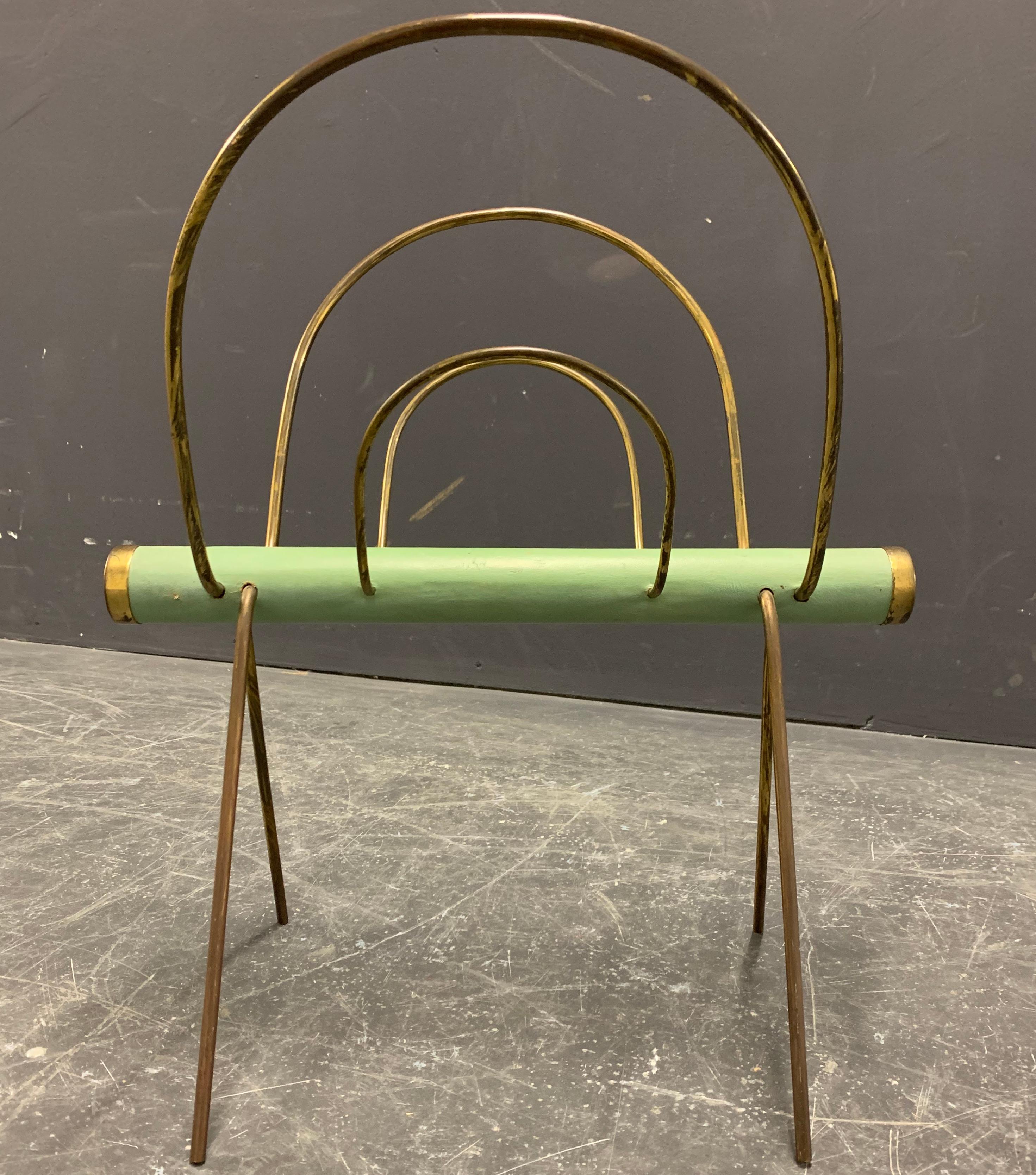 Very Rare Magazine Rack by Carl Auböck In Good Condition For Sale In Munich, DE
