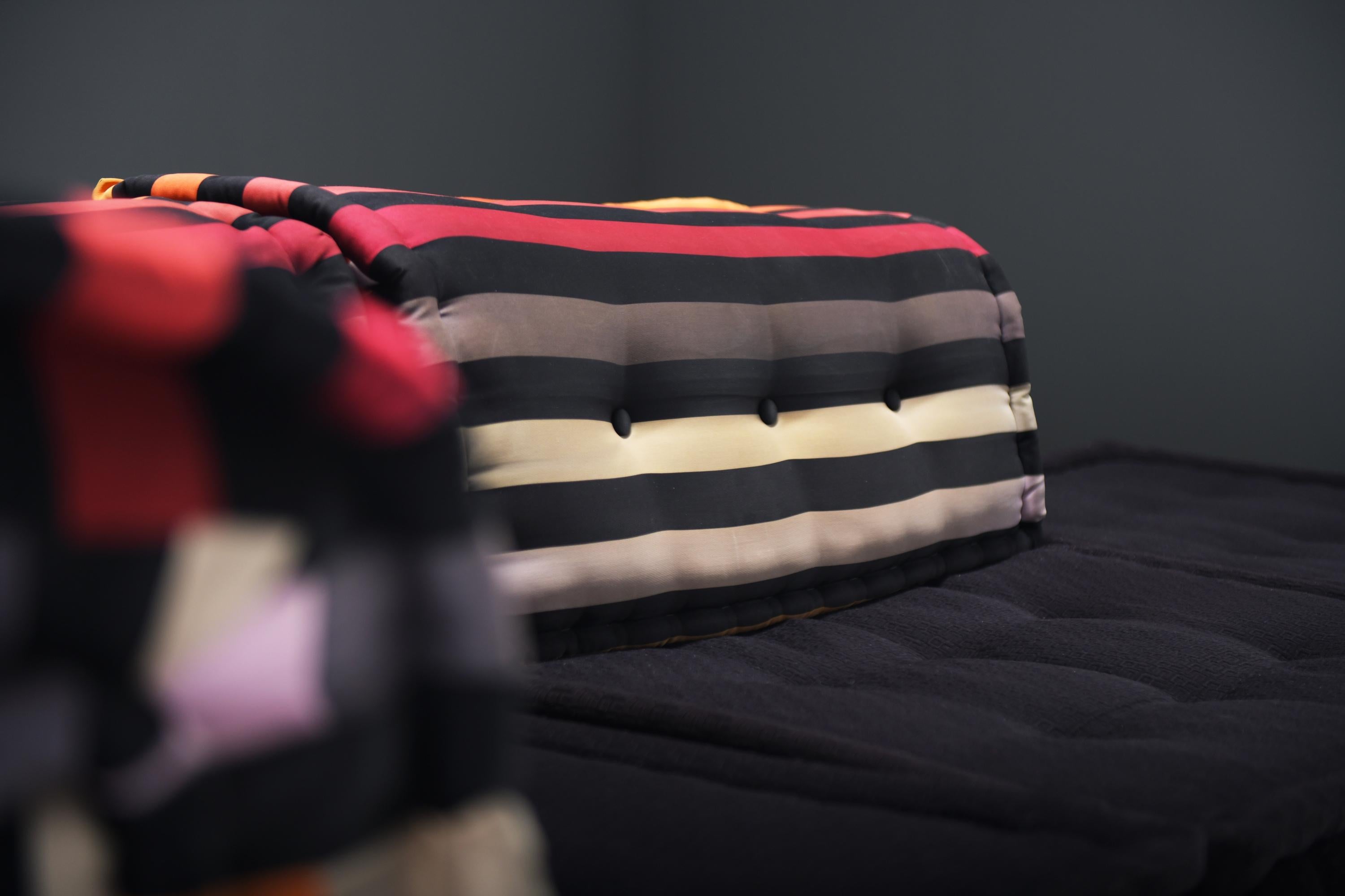 Très rare canapé modulable Mah Jong 'Sonia Rykiel' par Hans Hopfer pour Roche Bobois. en vente 5