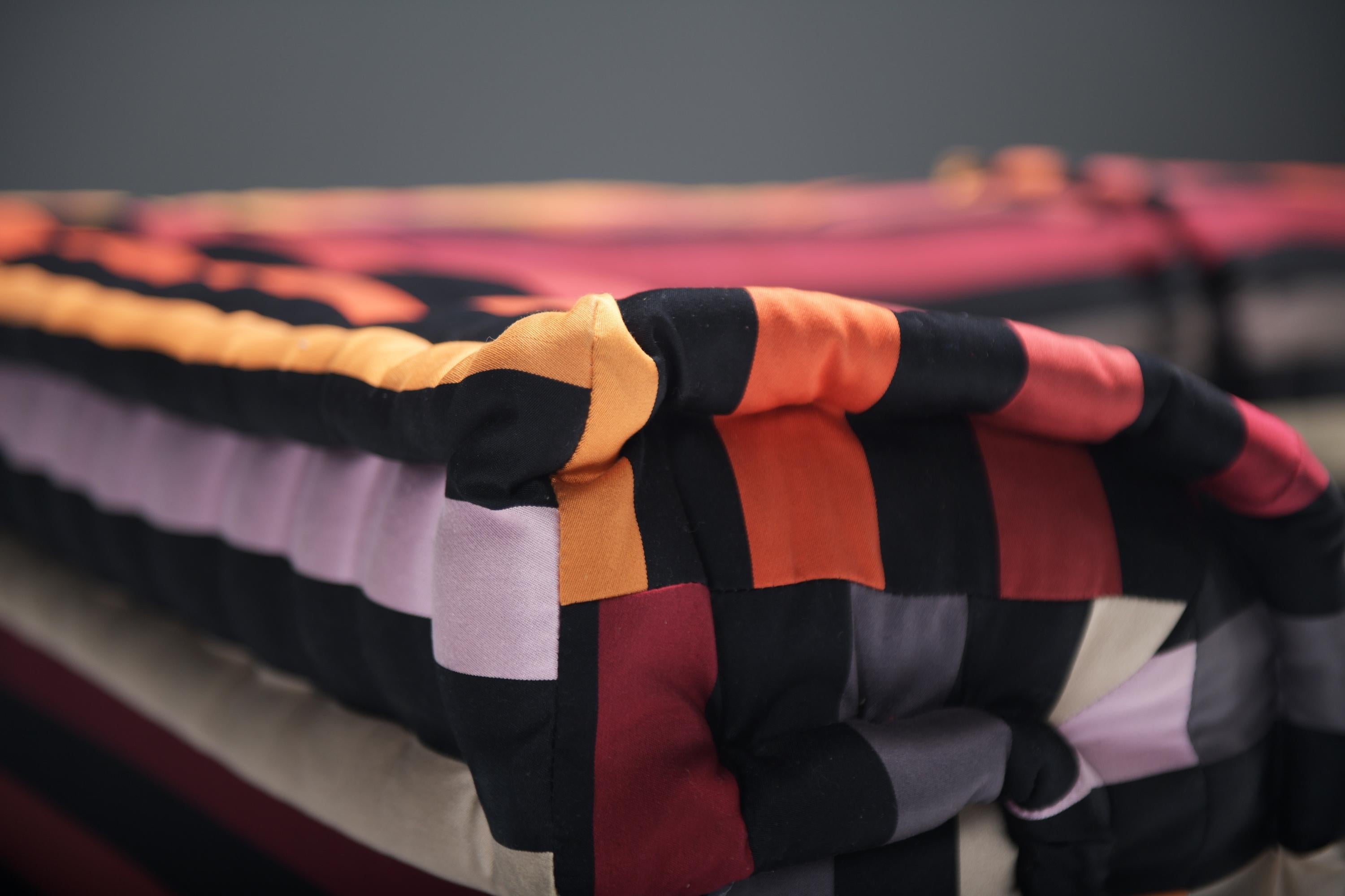 Très rare canapé modulable Mah Jong 'Sonia Rykiel' par Hans Hopfer pour Roche Bobois. en vente 4