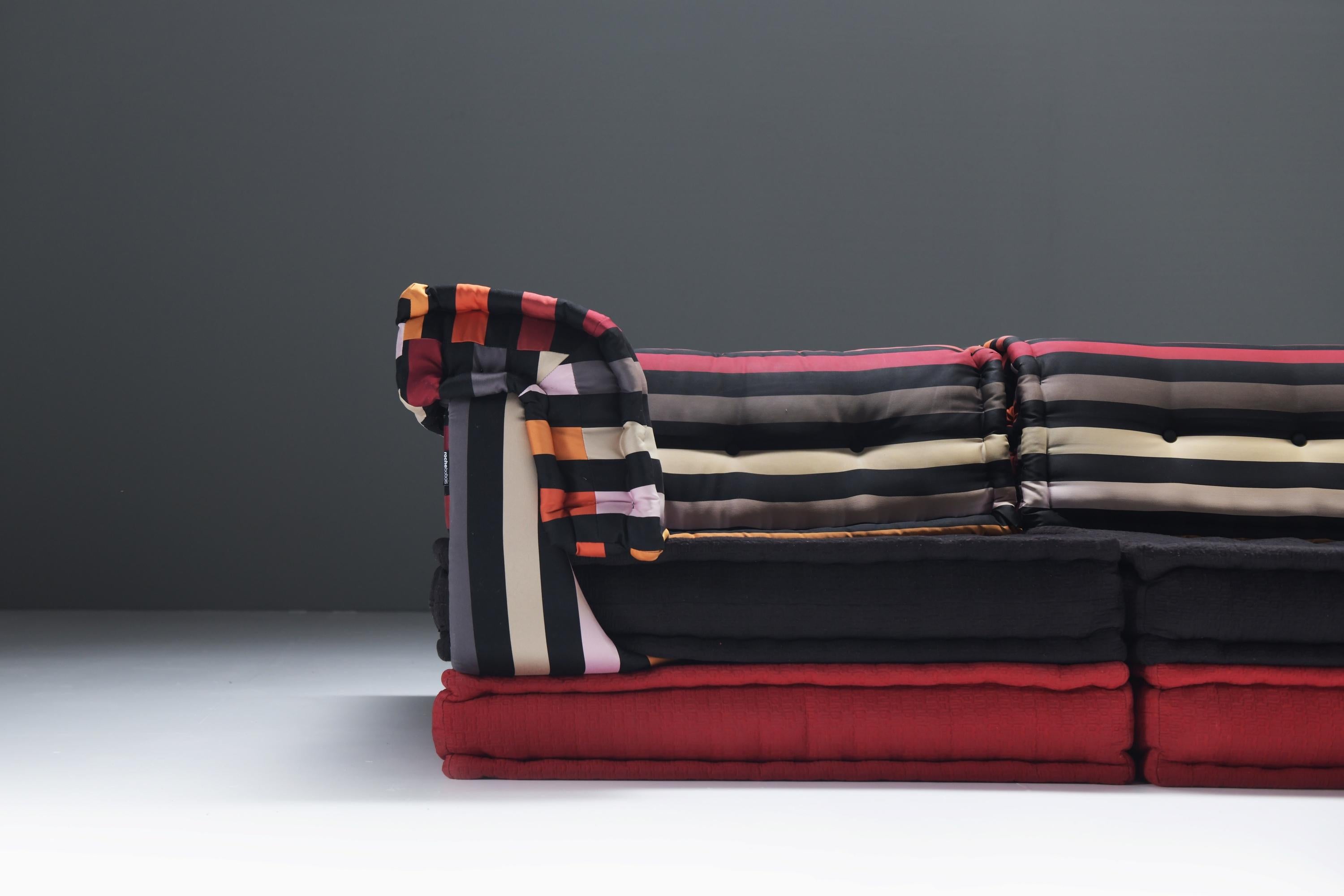 Très rare canapé modulable Mah Jong 'Sonia Rykiel' par Hans Hopfer pour Roche Bobois. Bon état - En vente à Buggenhout, Oost-Vlaanderen