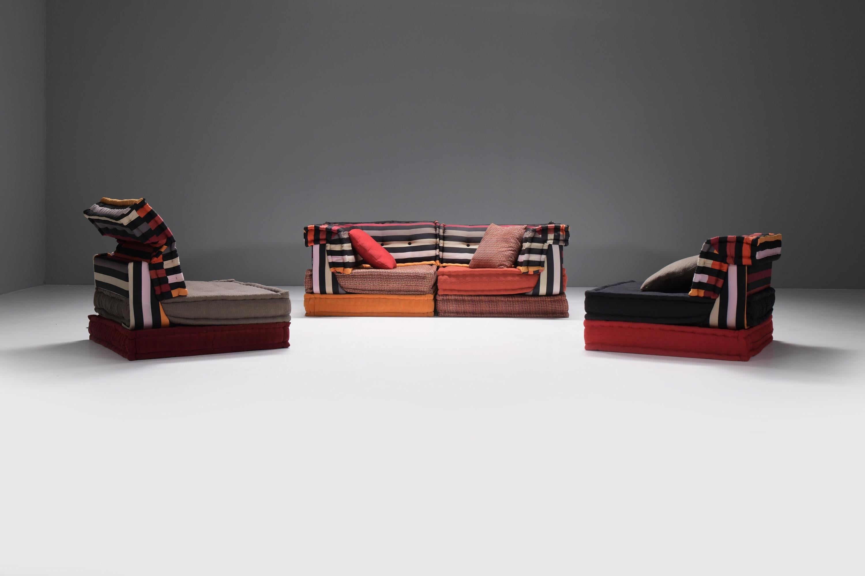 Very rare Mah Jong ‘Sonia Rykiel’ modular sofa by Hans Hopfer for Roche Bobois 1