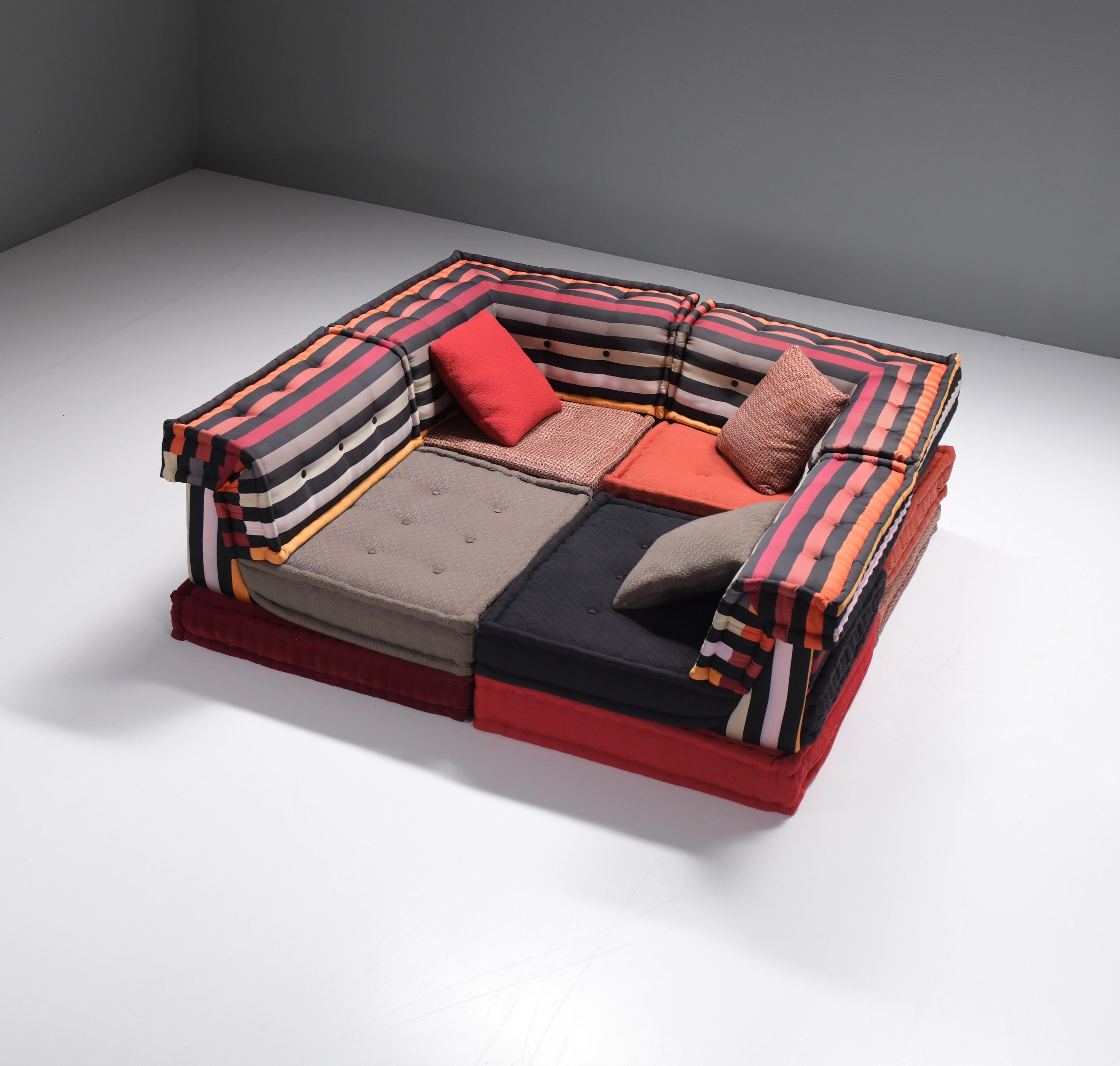 20th Century Very rare Mah Jong ‘Sonia Rykiel’ modular sofa by Hans Hopfer for Roche Bobois