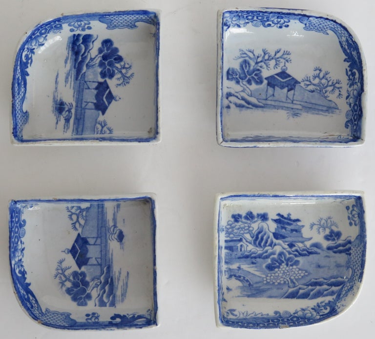 Very Rare Mason's Ironstone Serving Platter & four Dishes Turner Willow, Ca 1820 For Sale 2