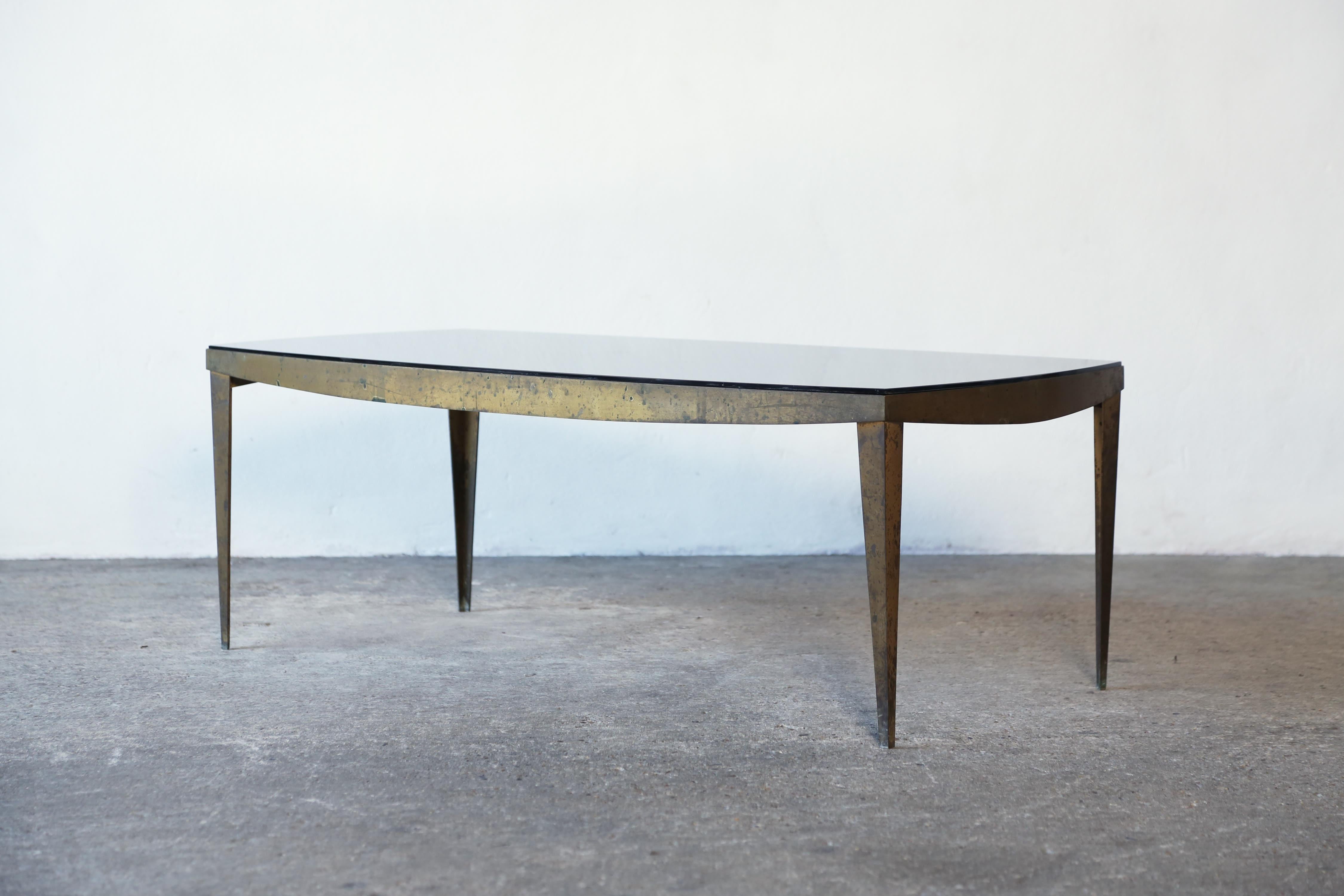 Mid-Century Modern Very Rare Max Ingrand Model 2352 Coffee Table, Fontana Arte, Italy, 1960s For Sale
