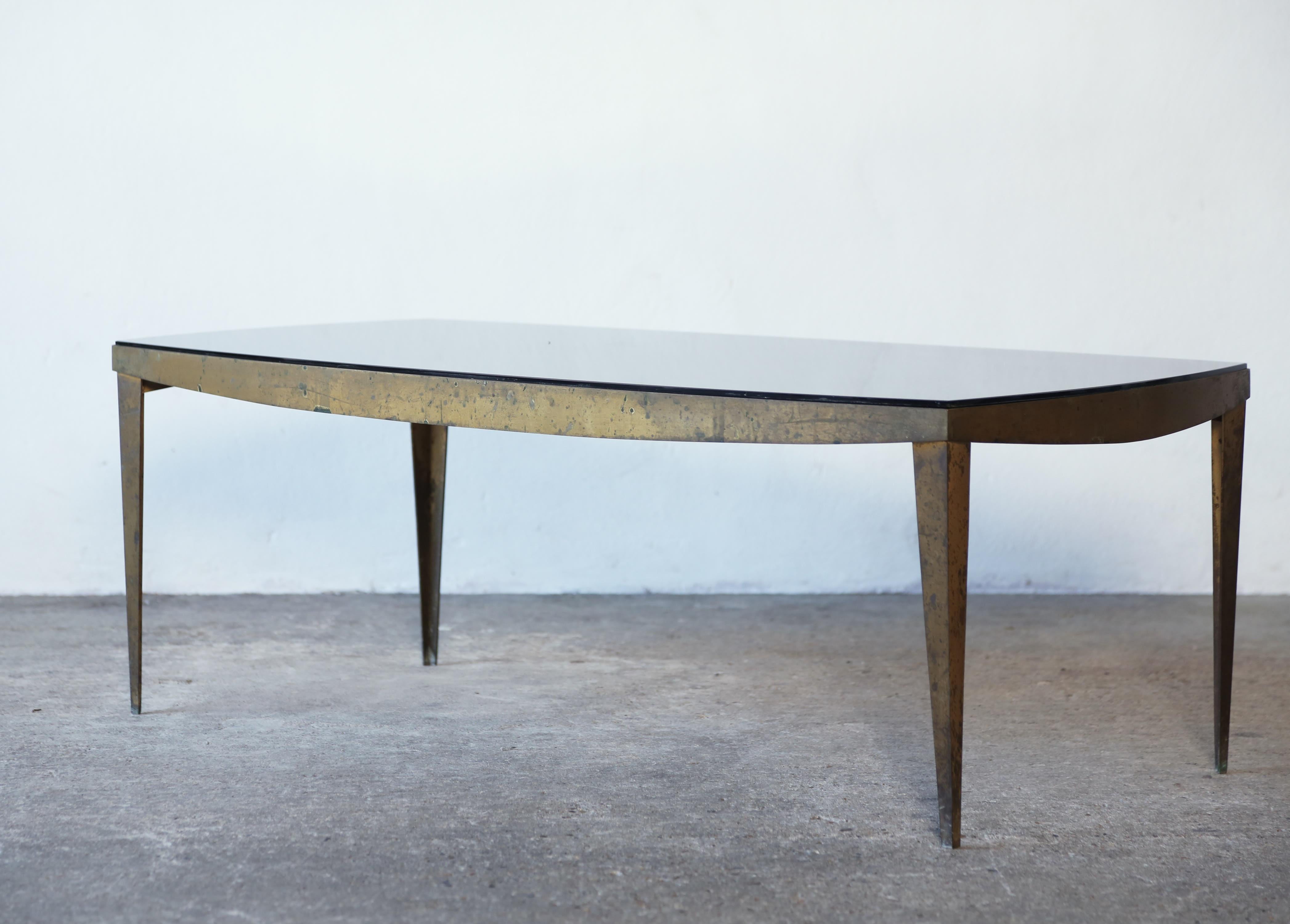 Italian Very Rare Max Ingrand Model 2352 Coffee Table, Fontana Arte, Italy, 1960s For Sale