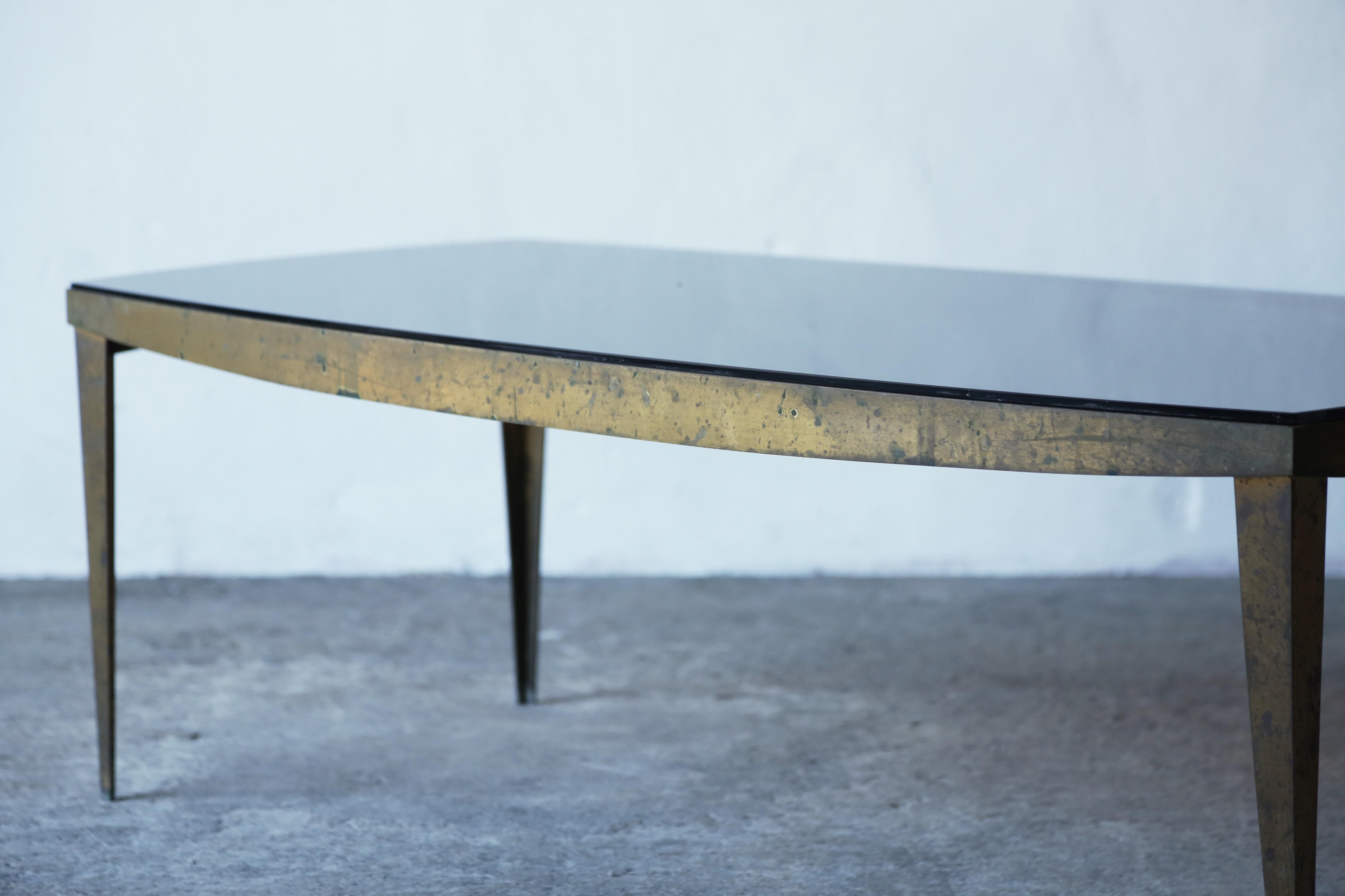 Very Rare Max Ingrand Model 2352 Coffee Table, Fontana Arte, Italy, 1960s In Good Condition For Sale In London, GB