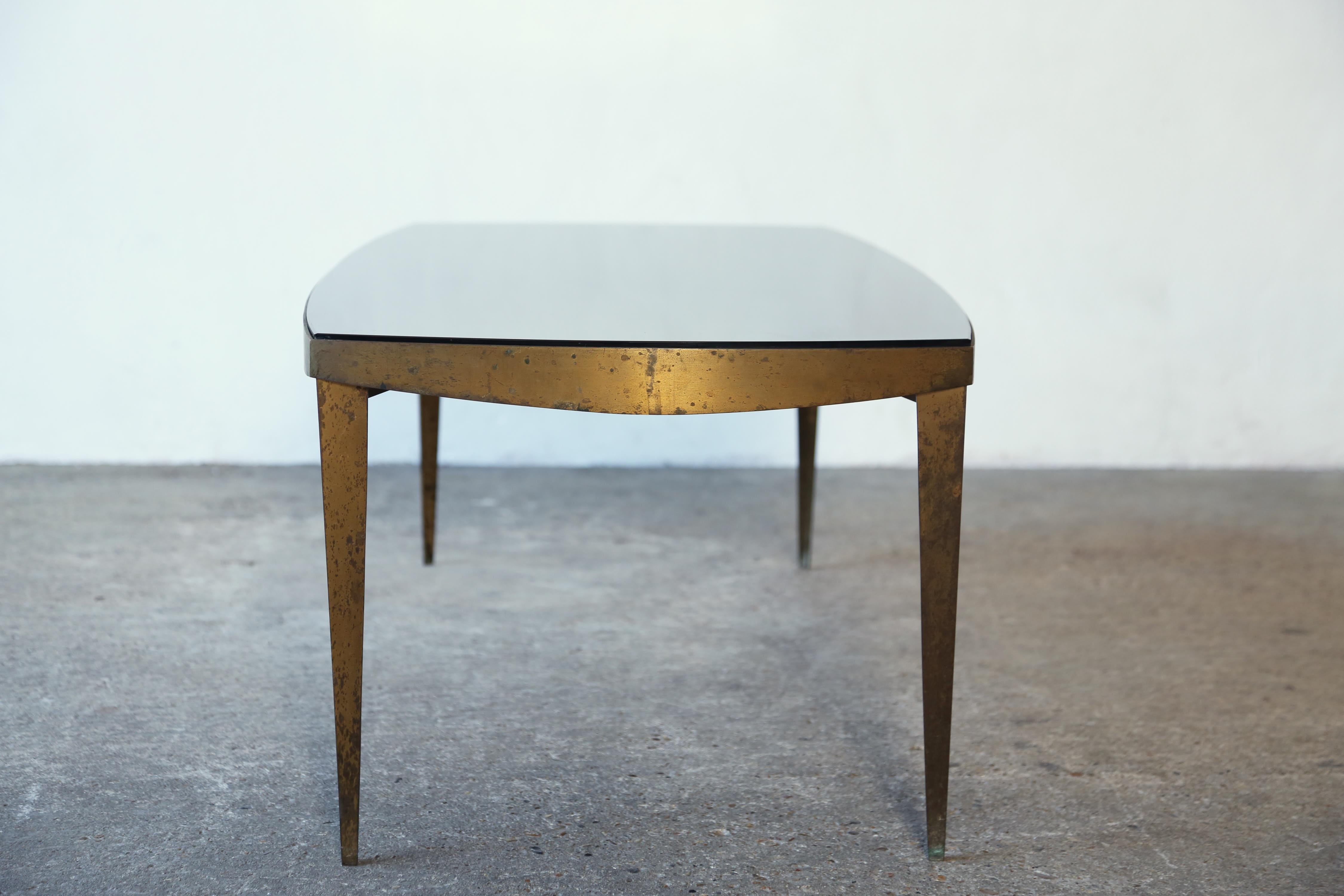 Brass Very Rare Max Ingrand Model 2352 Coffee Table, Fontana Arte, Italy, 1960s For Sale