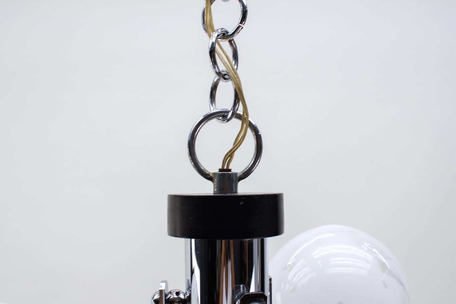 Très rare lampe d'orbit en verre de Murano de Mazzega, Italie, années 1960 en vente 4