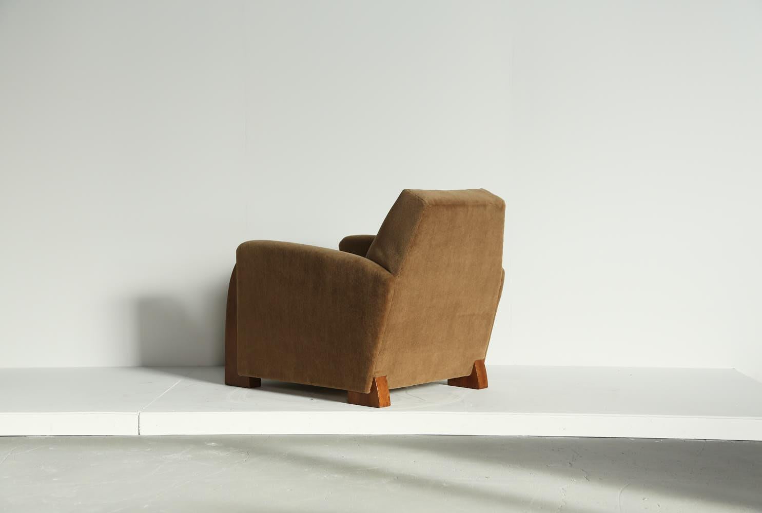 Very Rare Michel Dufet Art Deco Chair, France, 1940s For Sale 5