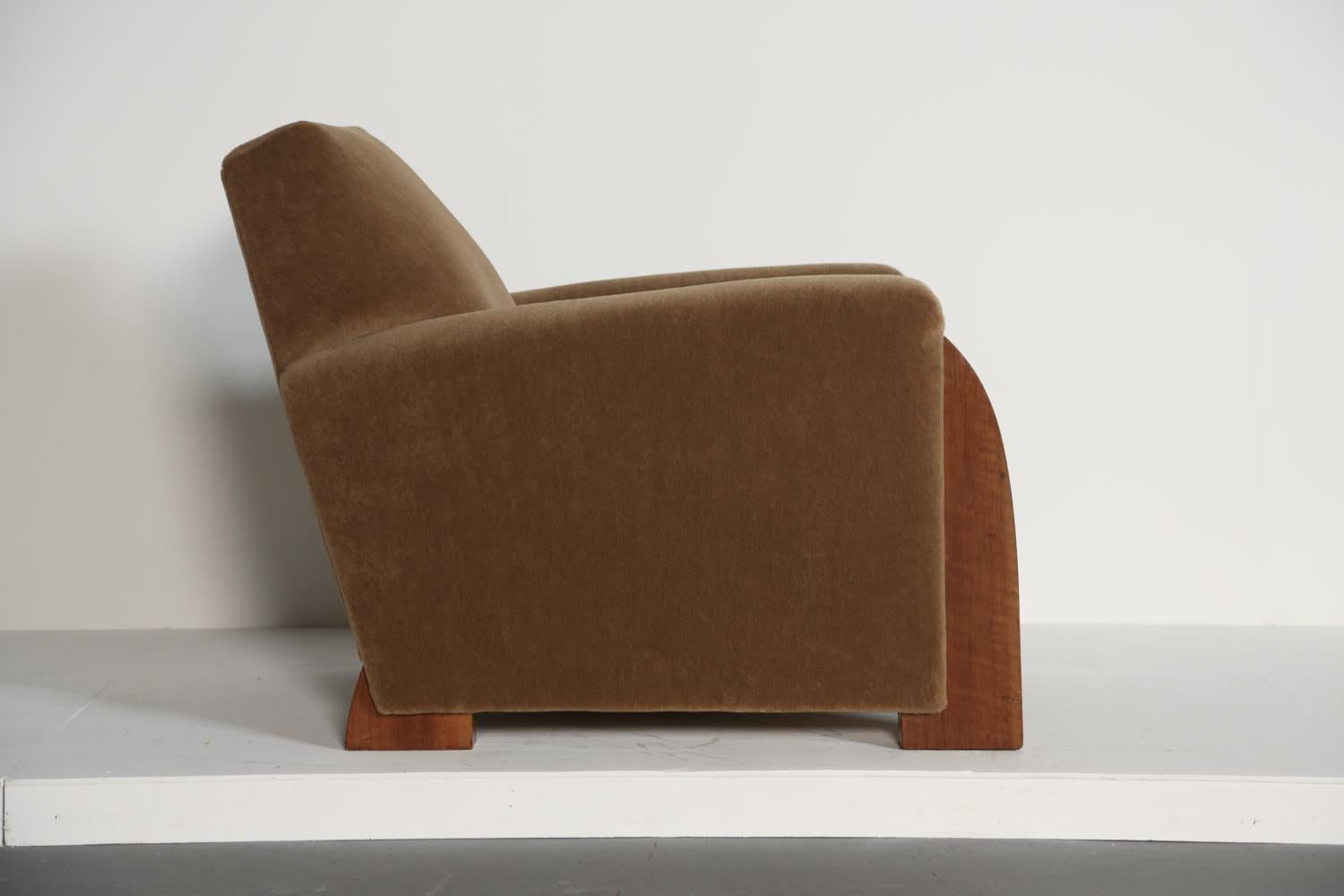 Very Rare Michel Dufet Art Deco Chair, France, 1940s For Sale 8