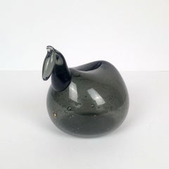 Very Rare Midcentury Glass Piggy Bank by Goran Warff for Pukeberg, 1962