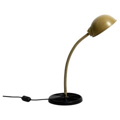 Very Rare Mid Century Industrial Metal Table Lamp with a Movable Neck