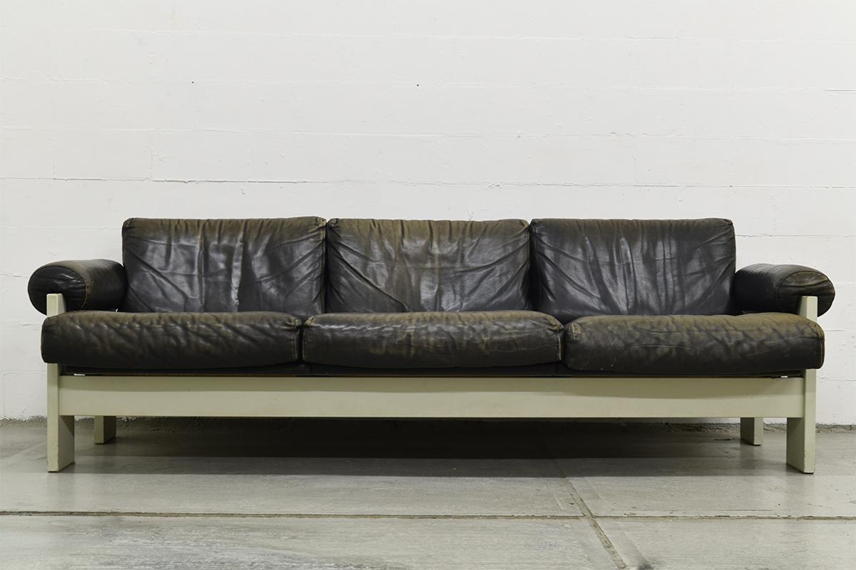 Very Rare Midcentury Leather Lounge Set by Martin Visser for 'T Spectrum, 1960s For Sale 4