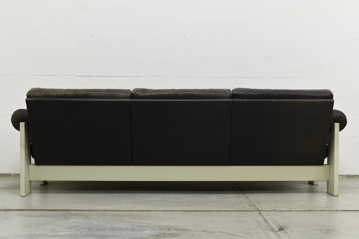 Mid-20th Century Very Rare Midcentury Leather Lounge Set by Martin Visser for 'T Spectrum, 1960s For Sale